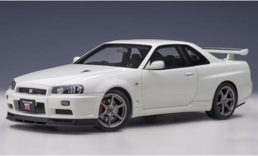 Modellautos Nissan Skyline 1/18 AUTOart GT-R (R34) V-Spec II mettalic weiss RHD Nissan Skyline 1/18 AUTOart GT-R (R34) V-Spec II mettalic weiss RHD modellautos