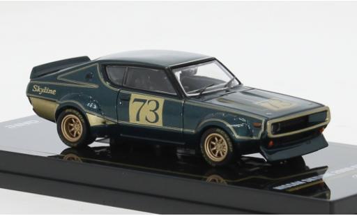 Modellautos Nissan Skyline 1/64 INNO64 2000 GT-R (KPGC110) grün/gold 1972 1:64 Nissan Skyline 1/64 INNO64 2000 GT-R (KPGC110) grün/gold 1972 1:64 modellautos