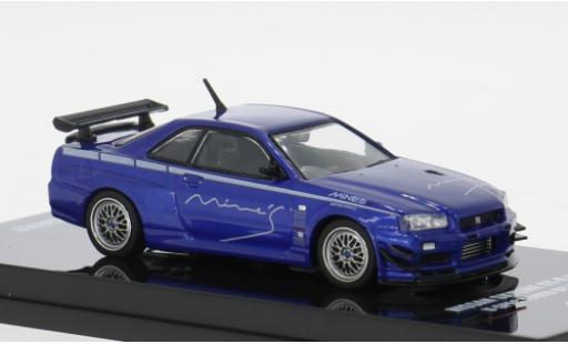 Modellautos Nissan Skyline 1/64 INNO64 GT-R (R34) V-Spec blau 1:64 Nissan Skyline 1/64 INNO64 GT-R (R34) V-Spec blau 1:64 modellautos