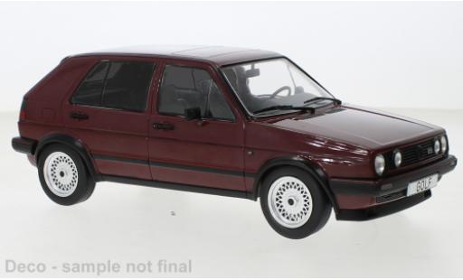 Modellautos Volkswagen Golf 1/18 MCG II GTI metallise rouge foncé 1984 Volkswagen Golf 1/18 MCG II GTI metallise rouge foncé 1984 modellautos