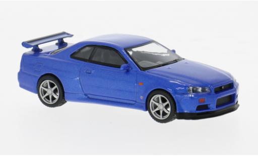 Modellautos Nissan Skyline 1/64 Mini GT GT-R (R34) V-Spec blau 1:64 Nissan Skyline 1/64 Mini GT GT-R (R34) V-Spec blau 1:64 modellautos