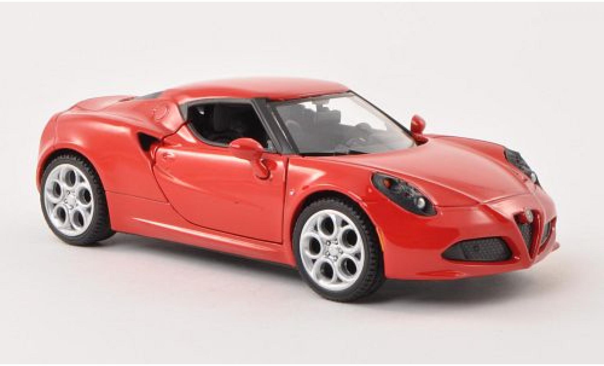 Alfa Romeo 4C 1/24 Motormax rot 1:24 modellautos