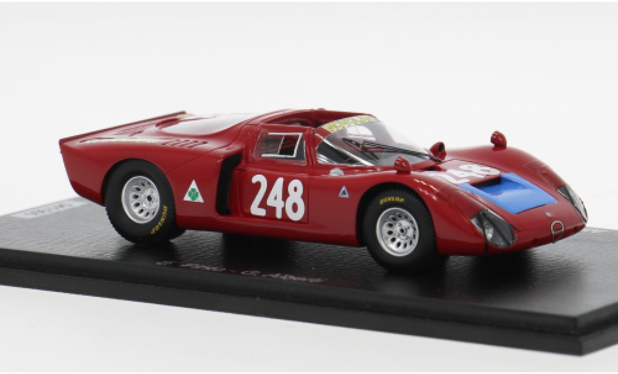 Alfa Romeo T33 1/43 Spark /2 Targa Florio 1969 #1969 E.Pinto/G.Alberti 1:43 modellautos