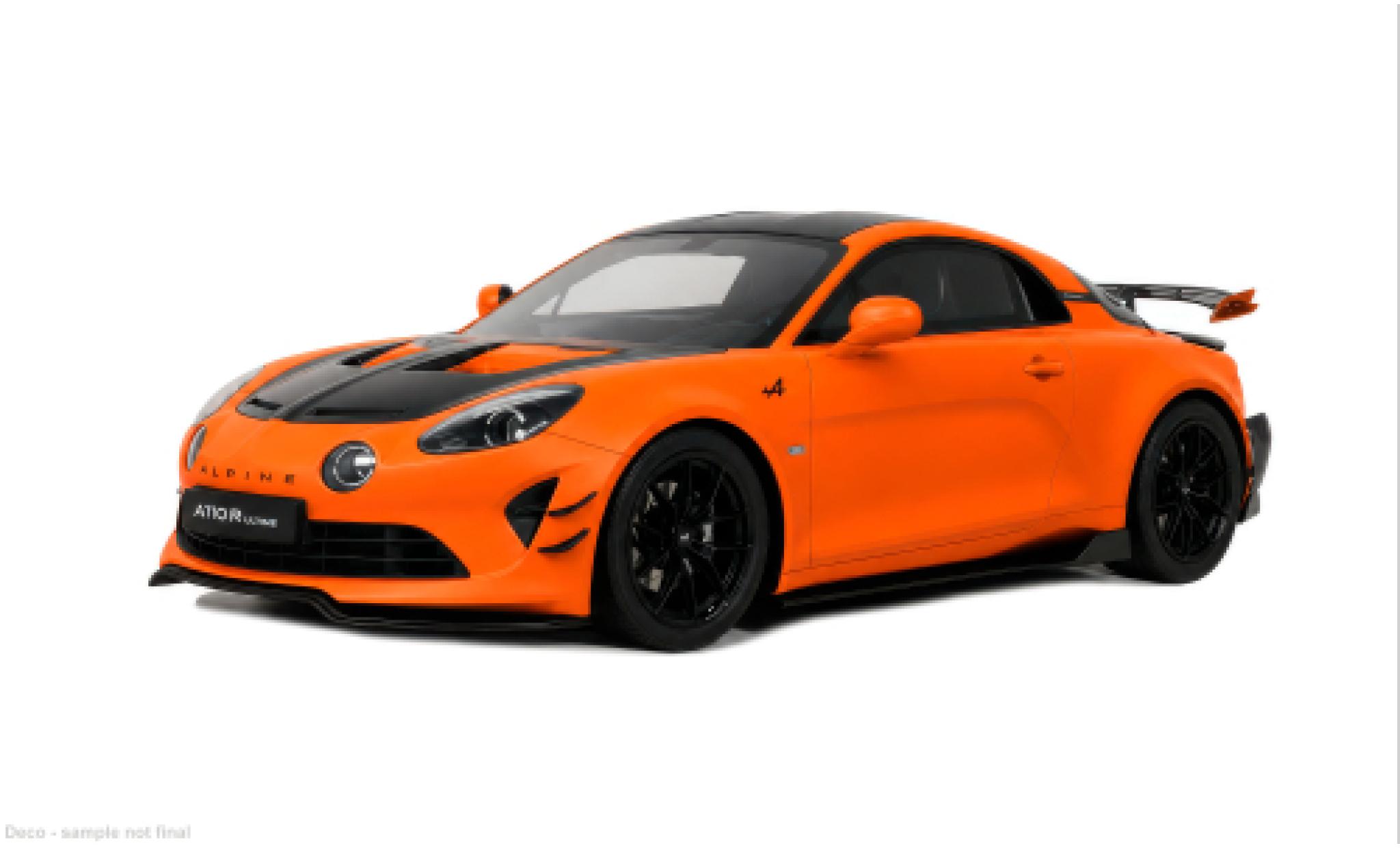 Alpine A110 1/18 Ottomobile R orange/schwarz 2025 1:18 modellautos