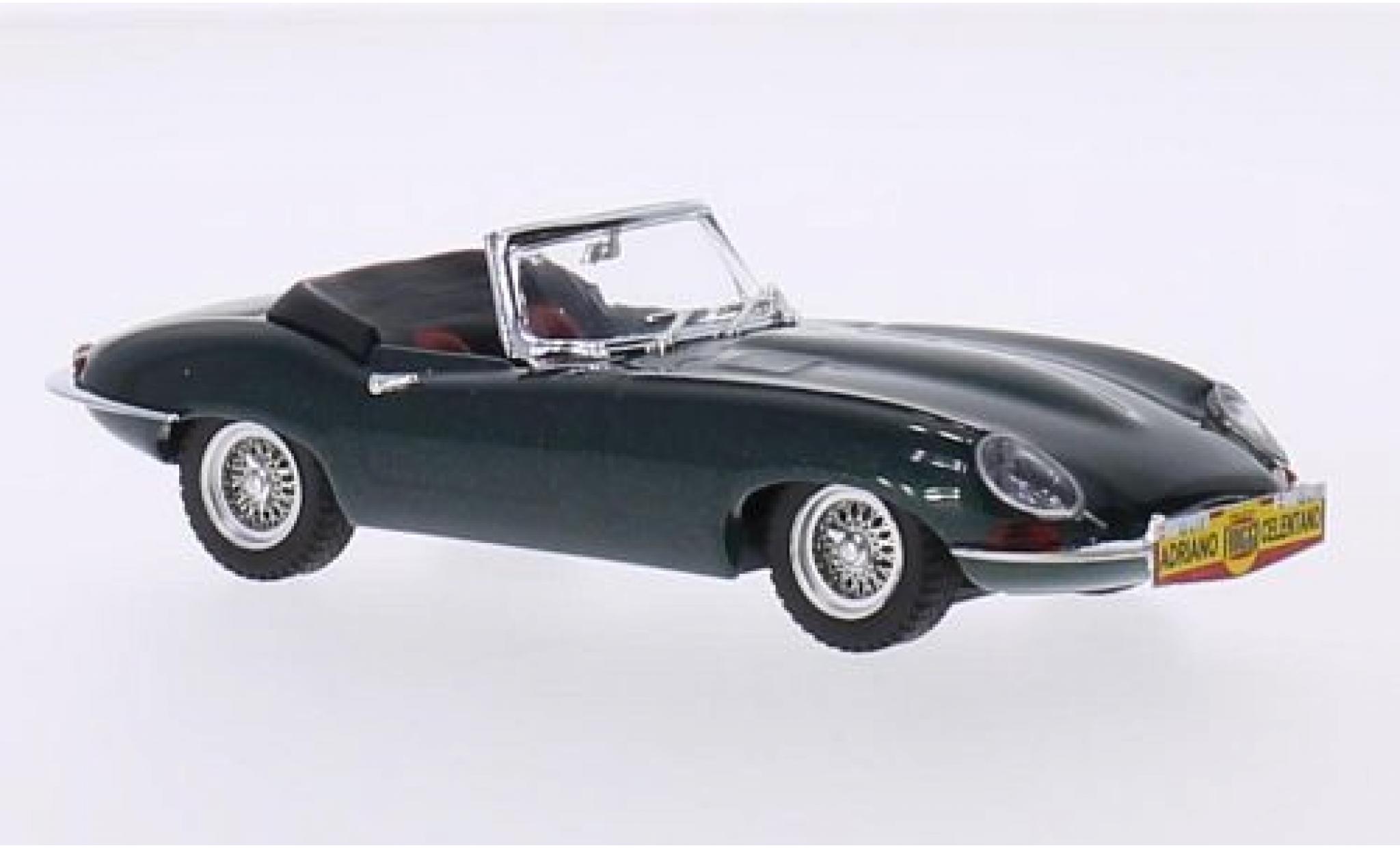 Jaguar E-Type 1/43 Best mettalic grün 1962 Adriano Celentano Cantagiro Modellautos Jaguar E-Type 1/43 Best mettalic grün 1962 Adriano Celentano Cantagiro modellautos