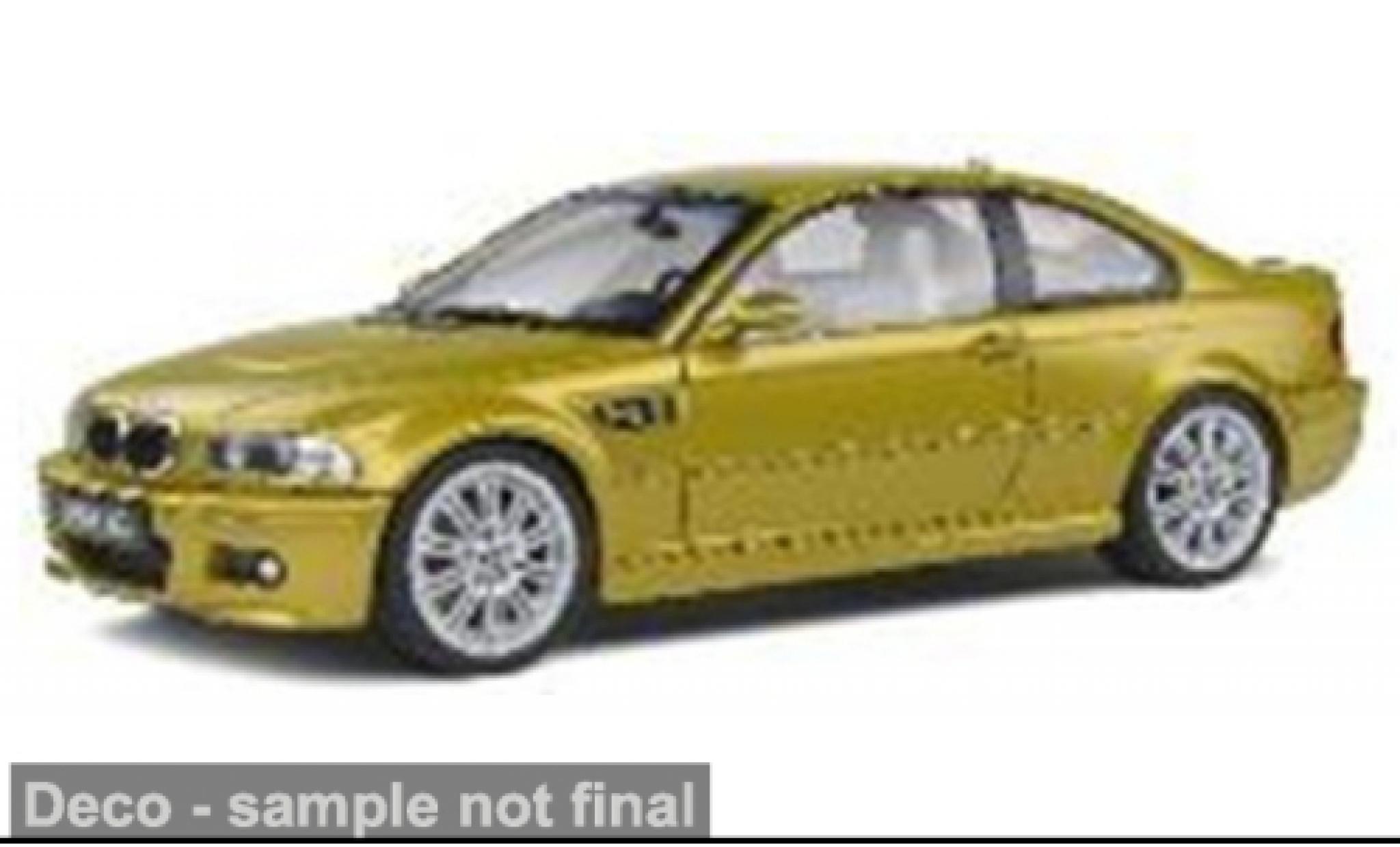 Bmw M3 1/43 Solido (E46) gelb 1:43 modellautos