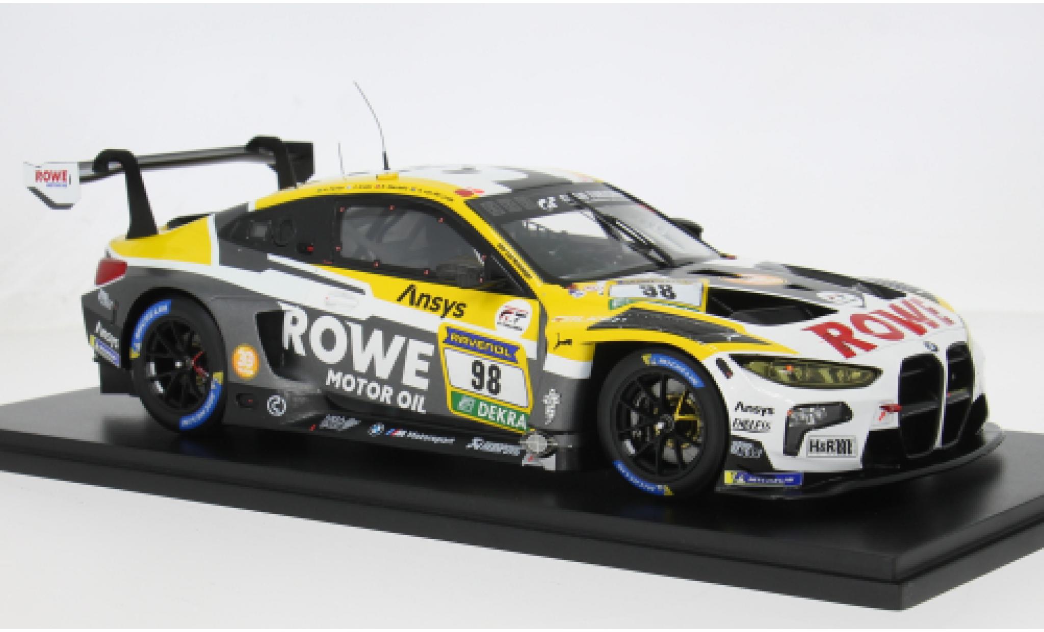 Bmw M4 1/18 Spark GT3 EVO 24h N&uuml;rburgring 2025 Rowe Racing #98 A.Farfus/J.Krohn 1:18 modellautos