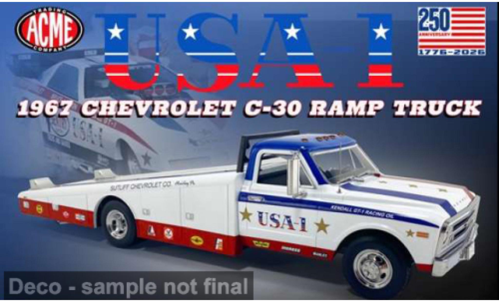 Chevrolet C-30 1/18 ACME Ramp Truck 1967 USA-1 1:18 modellautos