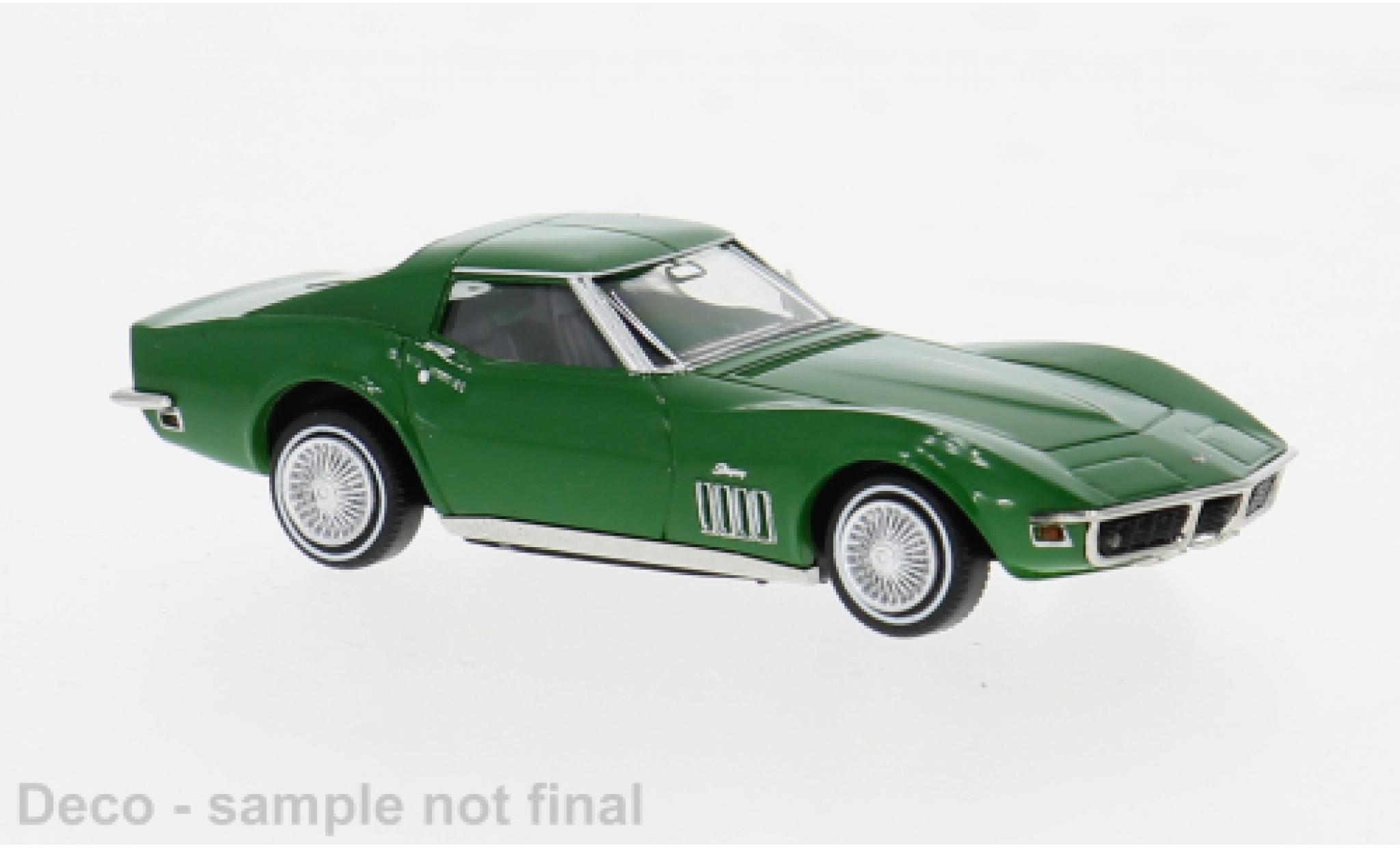 Chevrolet Corvette 1/87 Brekina C3 gr&uuml;n 1967 1:87 modellautos