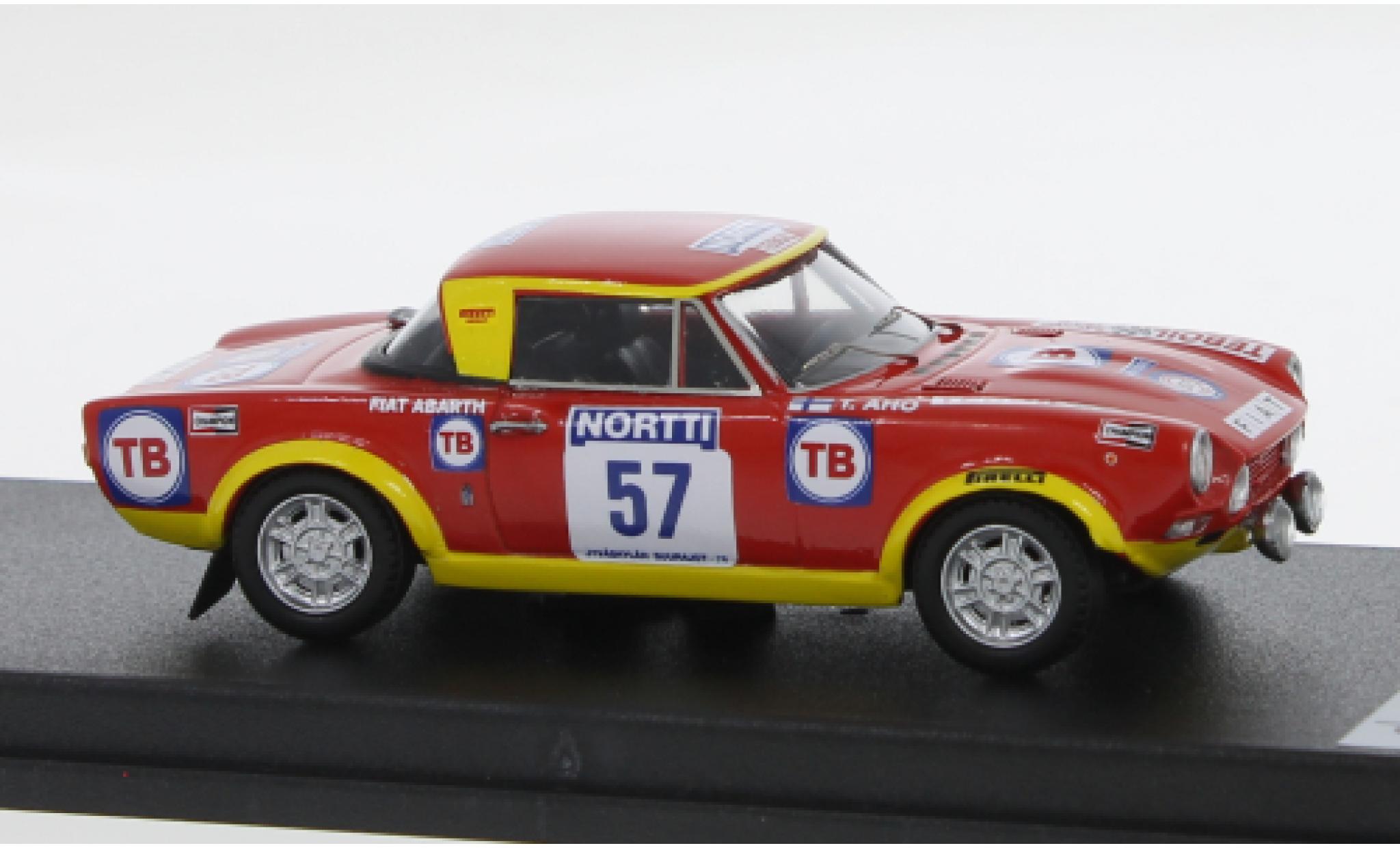 Fiat 124 1/43 Trofeu Abarth Rallye Rallye WM 1000 Lakes Rallye 1974 M.Oksala/T.Aho 1:43 modellautos