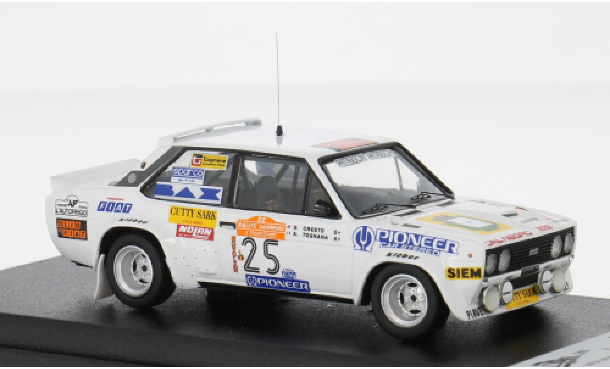Fiat 131 1/43 Trofeu Abarth Rally San Remo 1980 #25 T.Tognana/S.Cresto 1:43 modellautos