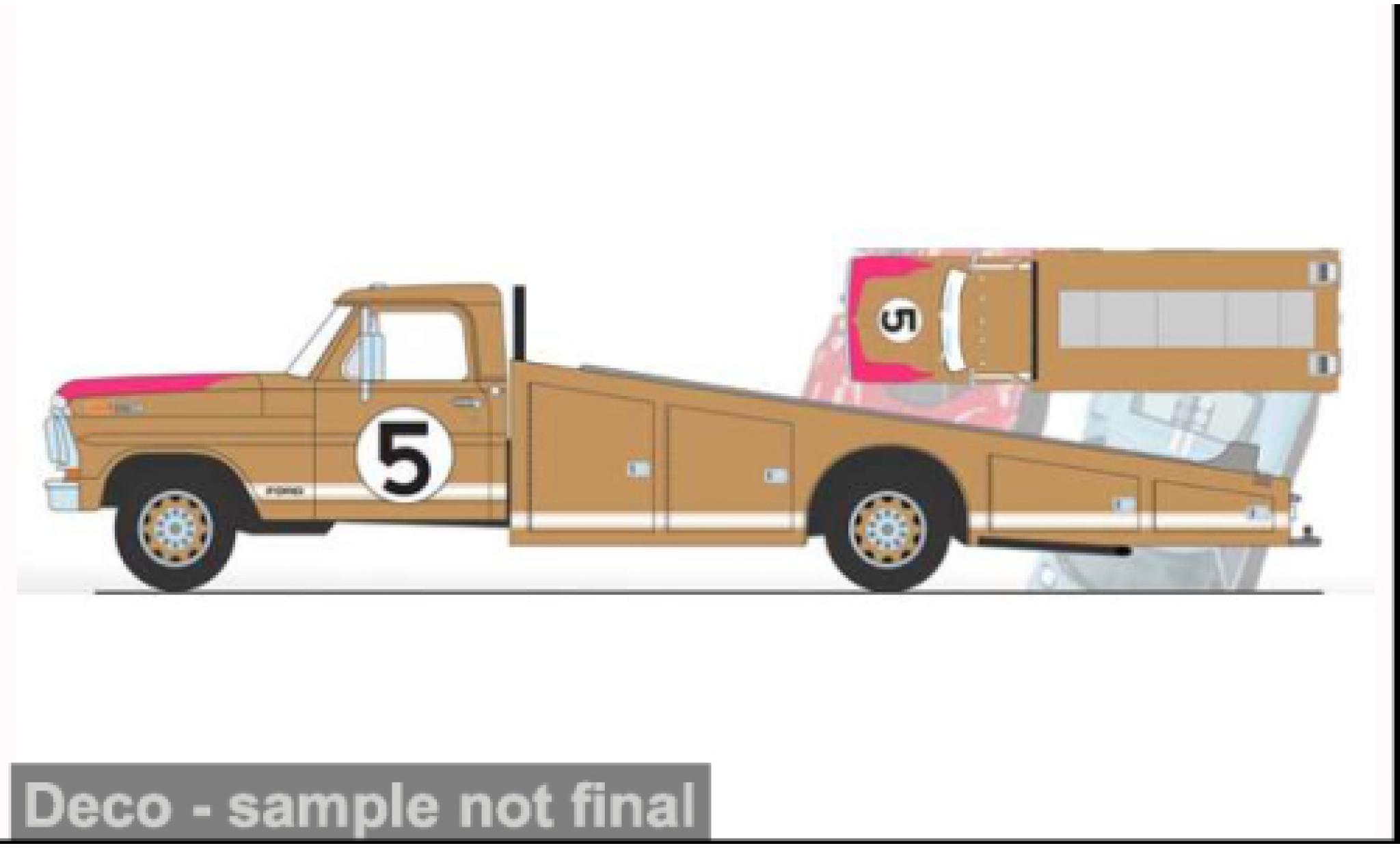 Ford F-350 1/18 ACME Ramp Truck braun 1970 60th Anniversary 24 Hours of Le Mans 1966 #5 1:18 modellautos