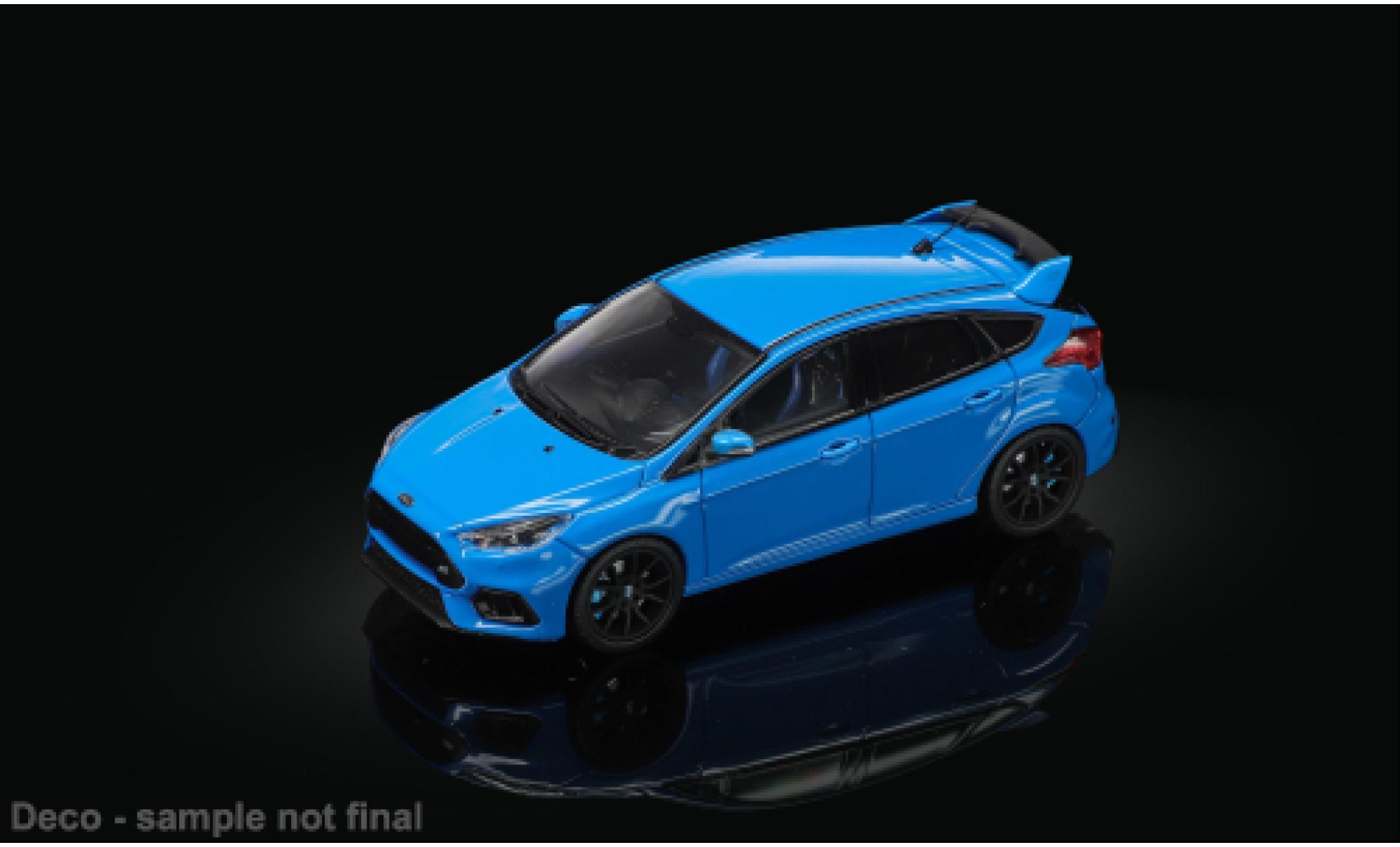 Ford Focus 1/64 Sun Star RS blau 2018 1:64 modellautos