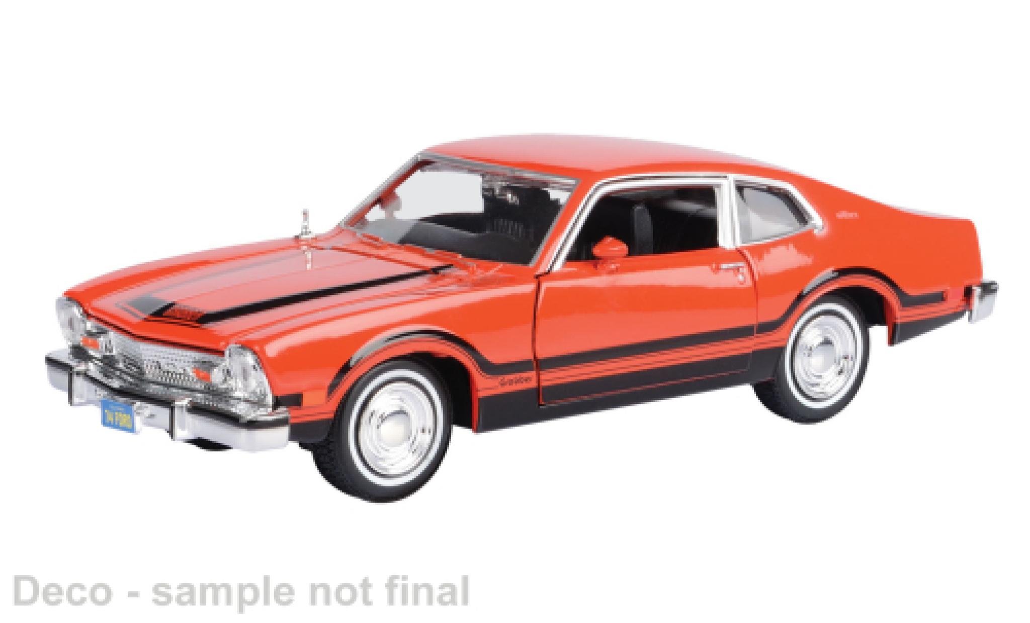 Ford Maverick 1/24 Motormax Grabber rot 1974 1:24 modellautos