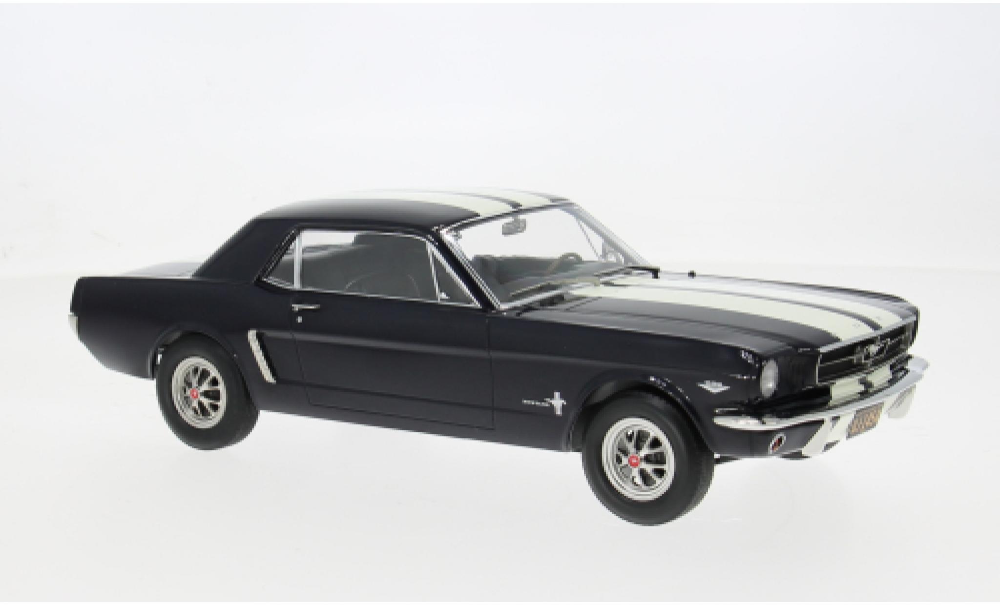 Ford Mustang 1/18 Norev Coupe blau/weiss 1966 1:18 modellautos