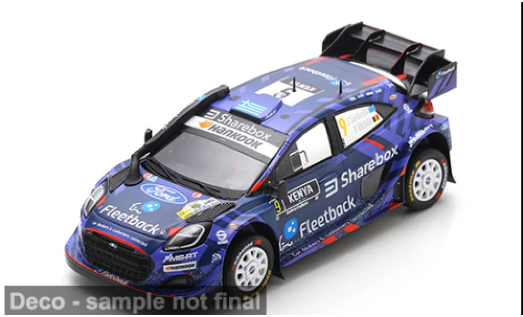 Ford Puma 1/43 Spark Rally1 Rallye Safari 2025 #9 J.Serderidis/F.Miclotte 1:43 modellautos