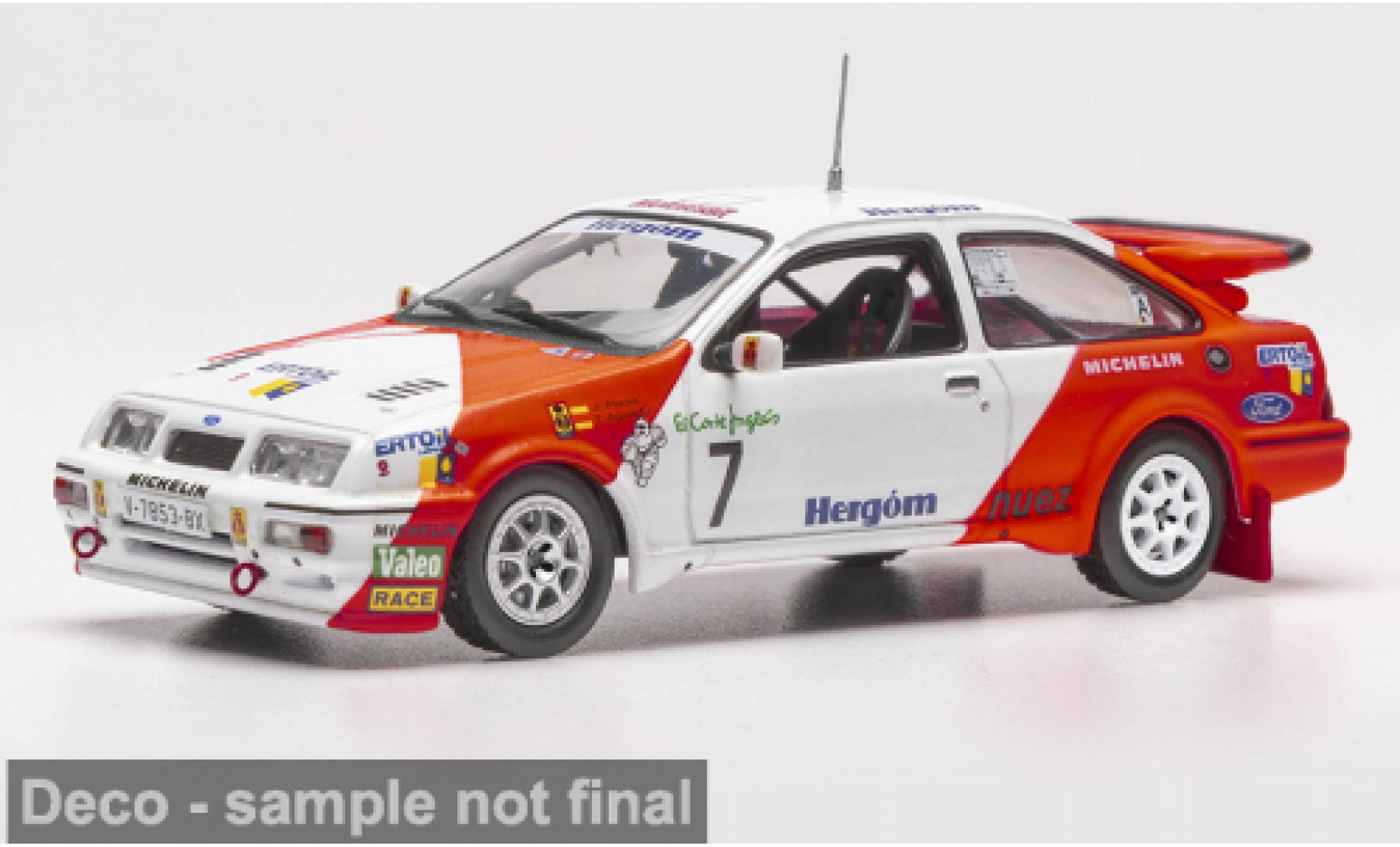 Ford Sierra 1/43 IXO RS Cosworth Rally El Corte Ingles 1989 #7 J.Puras/T.Aguado 1:43 modellautos