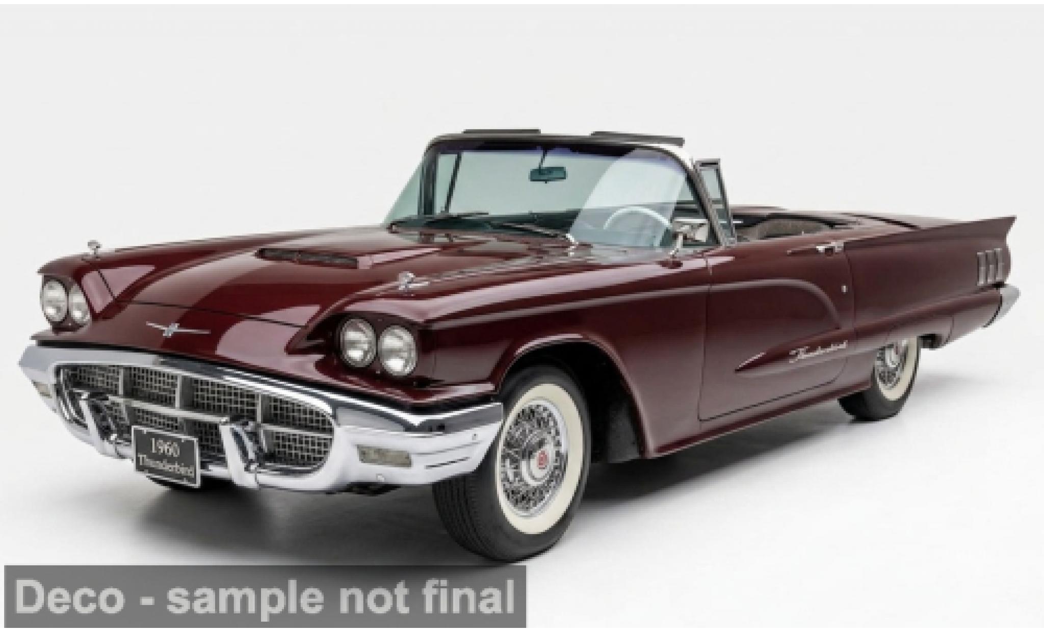 Ford Thunderbird 1/18 Sun Star rot 1960 1:18 modellautos