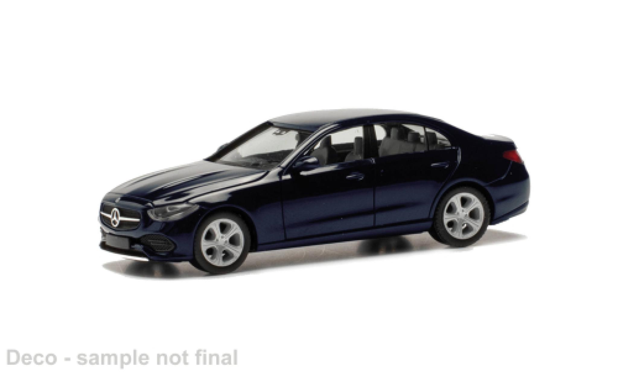 Mercedes Classe C Herpa blau 1:87 modellautos