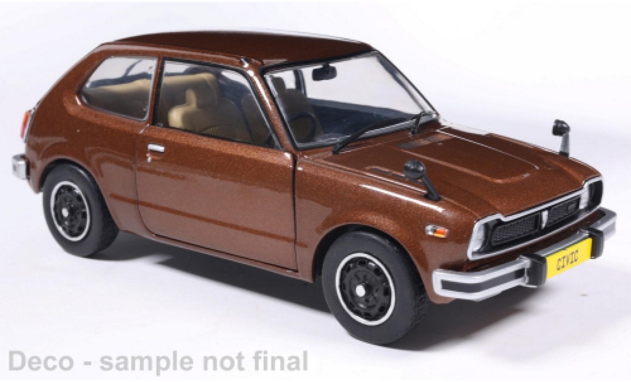 Honda Civic 1/24 WhiteBox braun 1972 1:24 modellautos