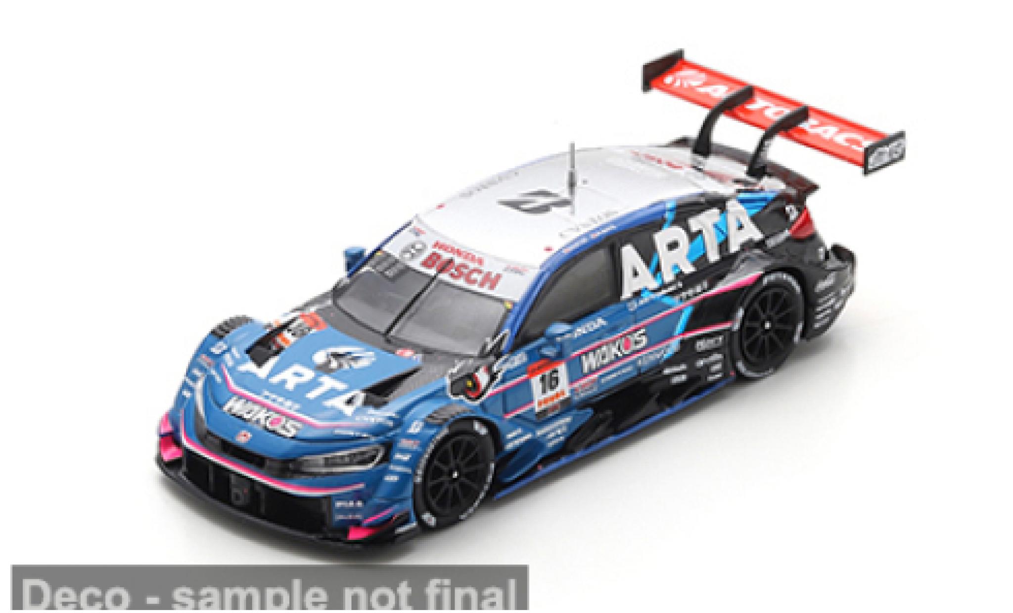 Honda Civic 1/64 Spark Type R-GT Super GT 2025 #16 H.Otsu/R.Sato 1:64 modellautos