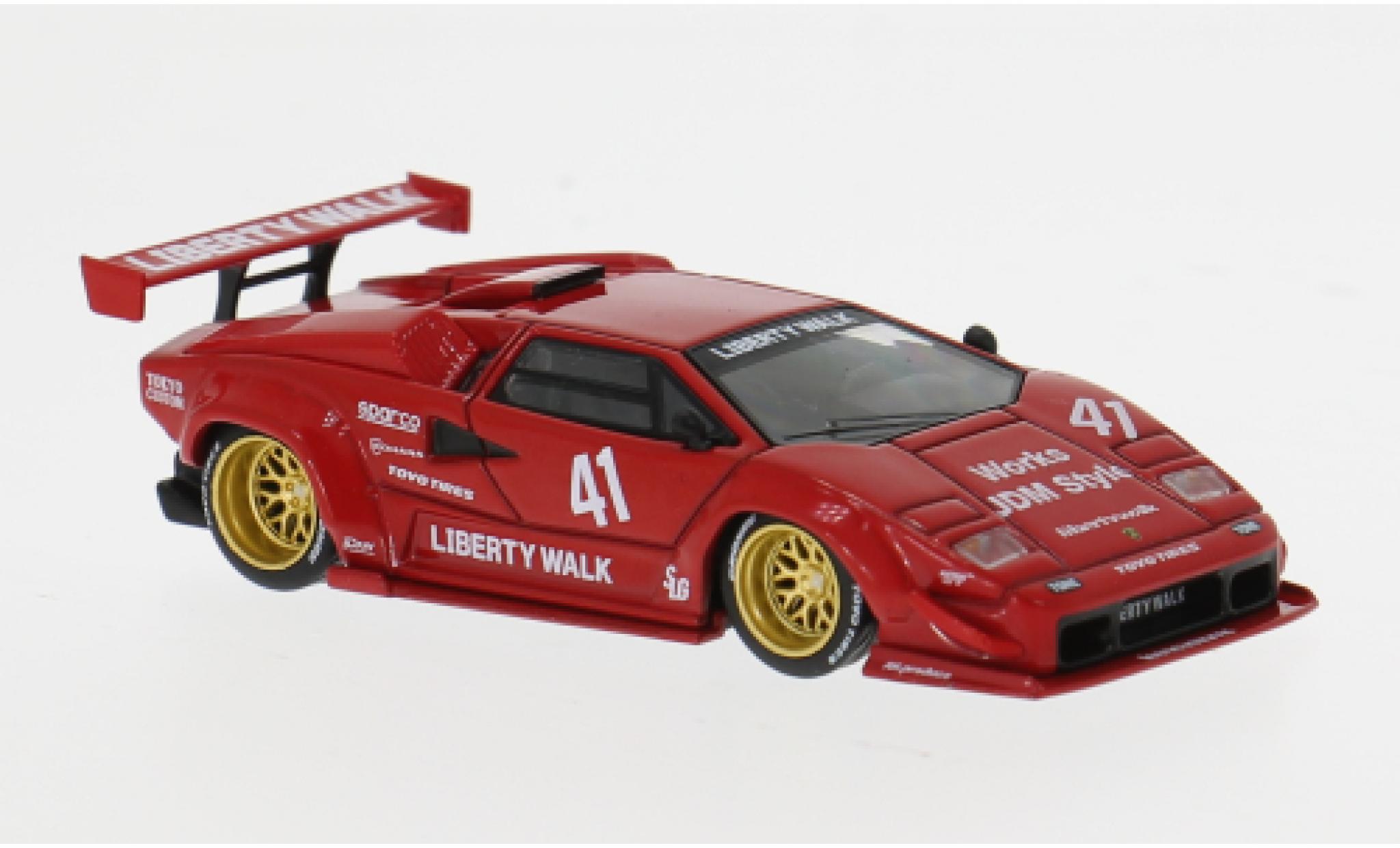 Lamborghini Countach 1/64 Mini GT LB-Works rot 2025 #41 1:64 modellautos