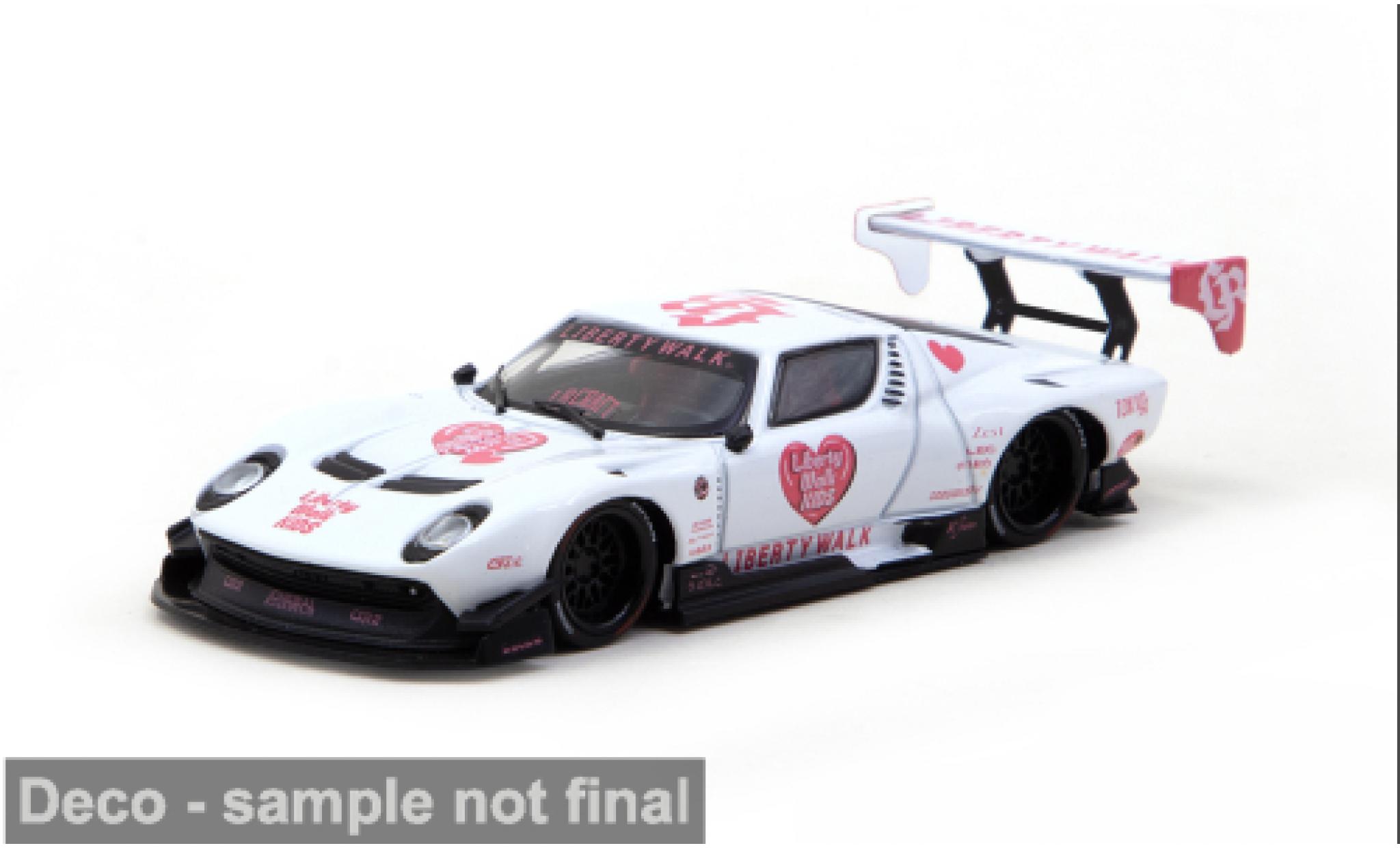 Lamborghini Miura 1/64 Tarmac Works LB-Silhouette Works Kids weiss/rot 2026 1:64 modellautos
