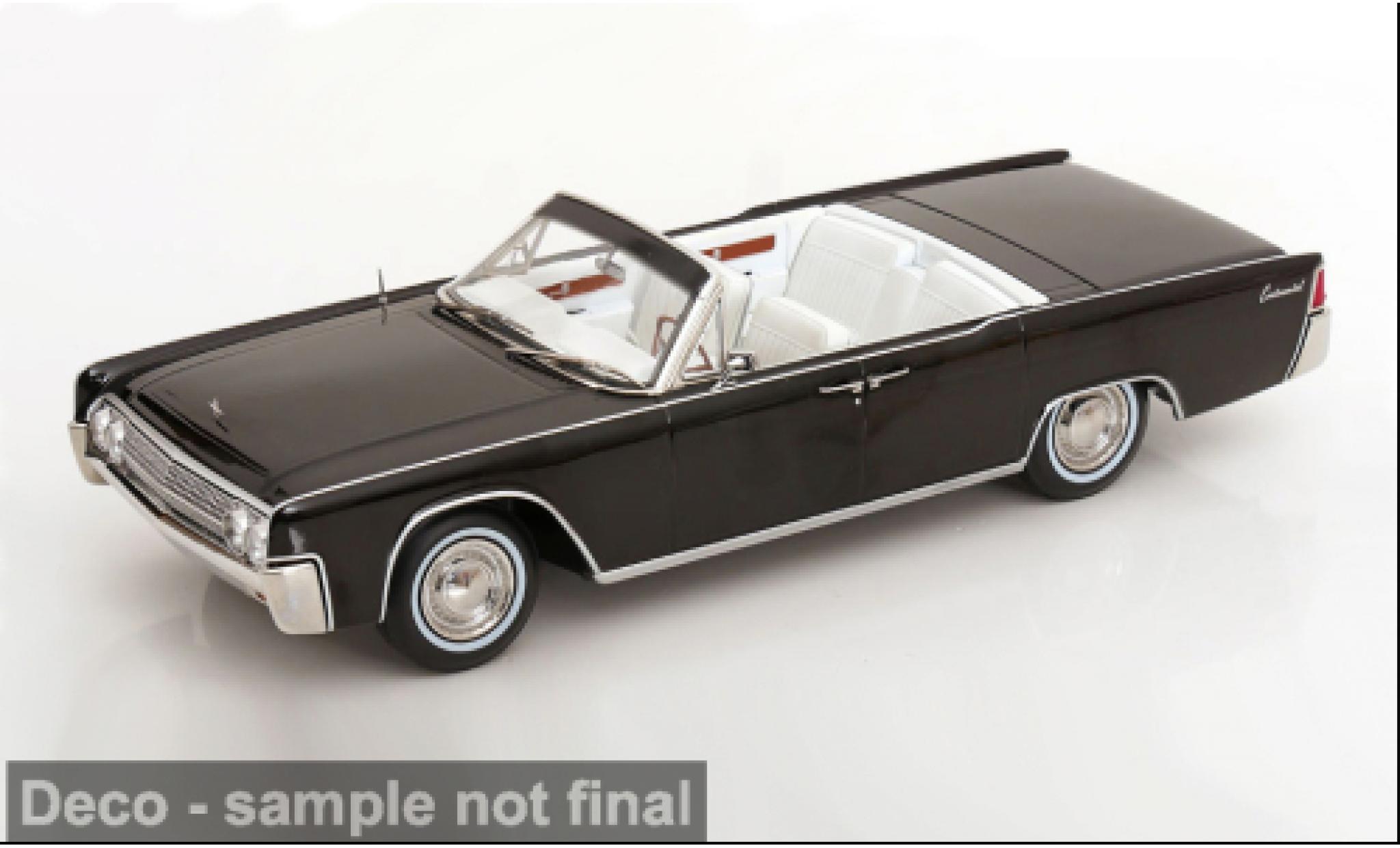 Lincoln Continental 1/18 KK Scale Cabrio schwarz/weiss 1963 Bad Boys 1:18 modellautos