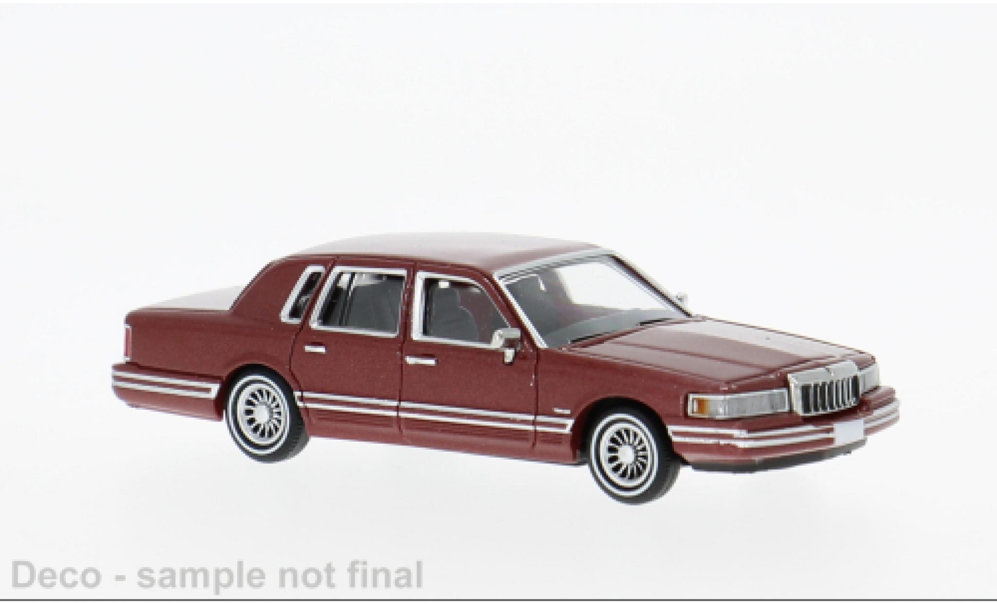 Lincoln Town Car 1/87 PCX87 rot 1991 1:87 modellautos