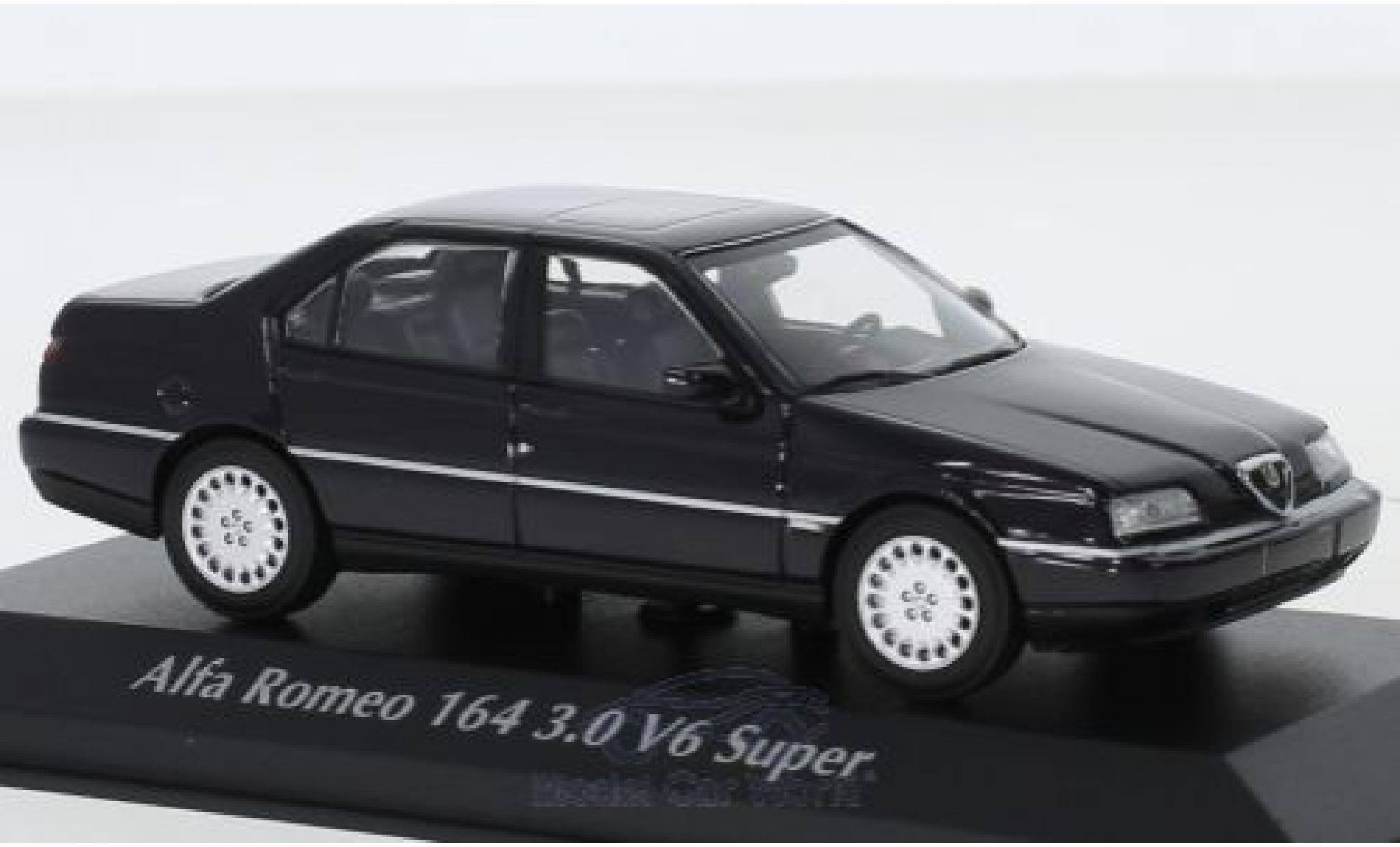 Alfa Romeo 164 1/43 Maxichamps 3.0 V6 Super blau 1992 modellautos