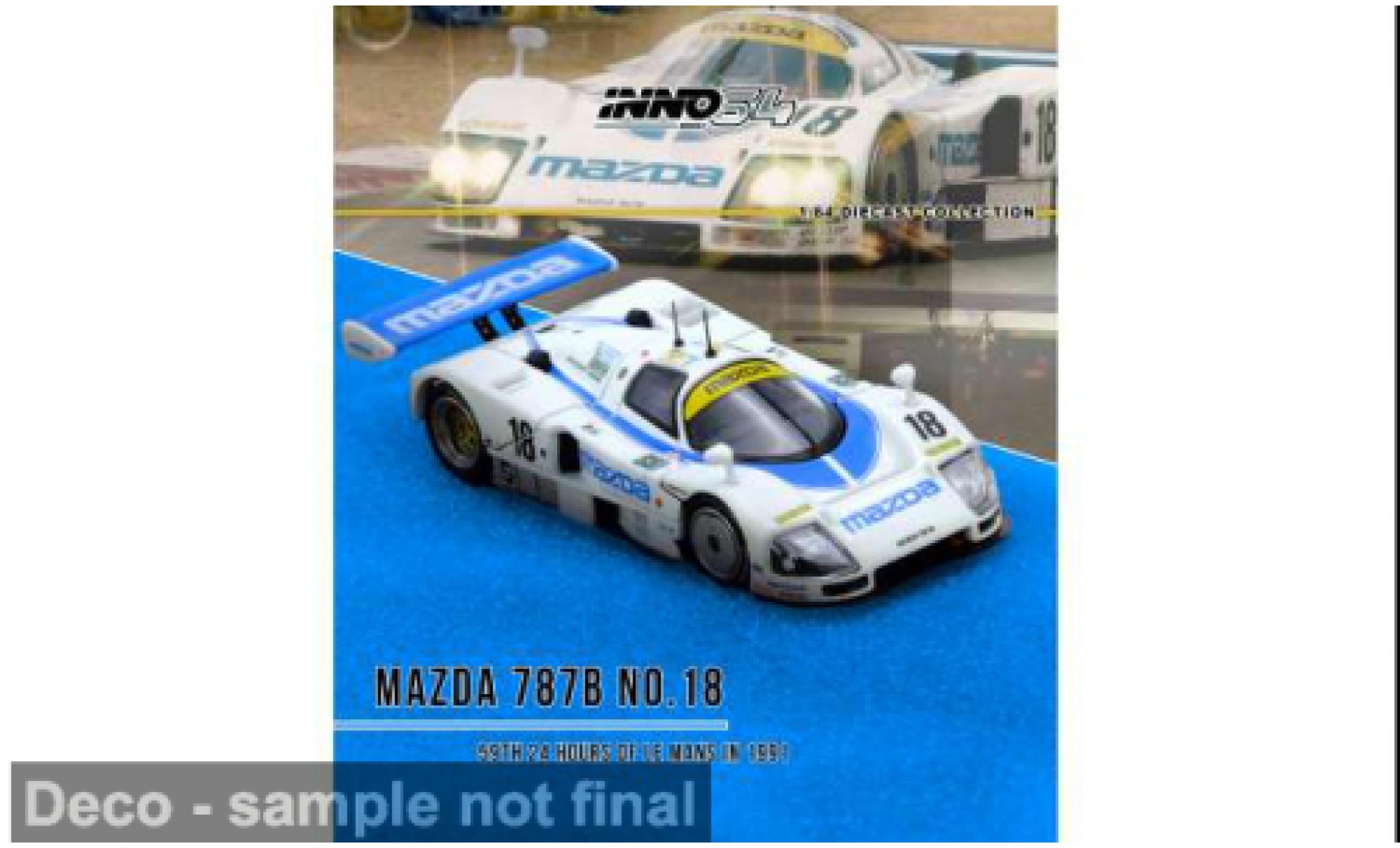 Mazda 787B 1/64 INNO64 24h Le Mans 1991 1:64 modellautos