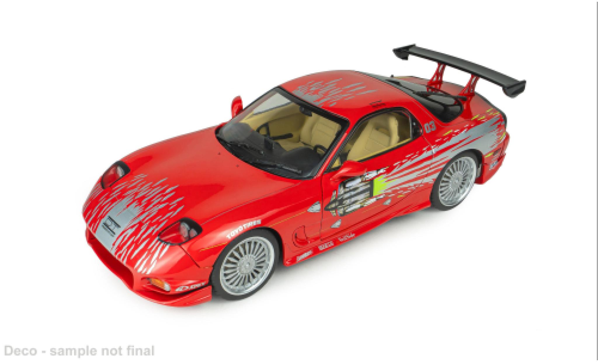 Mazda RX7 1/18 Solido FD3RS rot/silber Fast &amp; Furious 1:18 modellautos