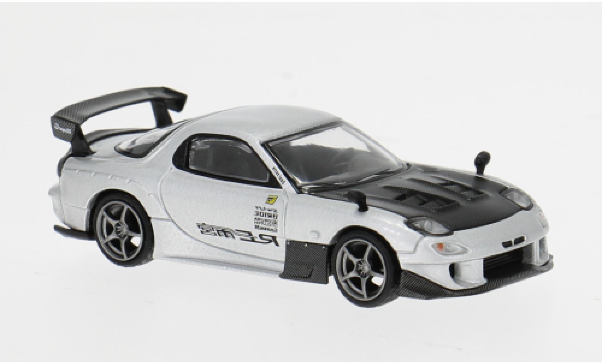 Mazda RX7 1/64 Mini GT (FD3S) silber/schwarz 2024 1:64 modellautos