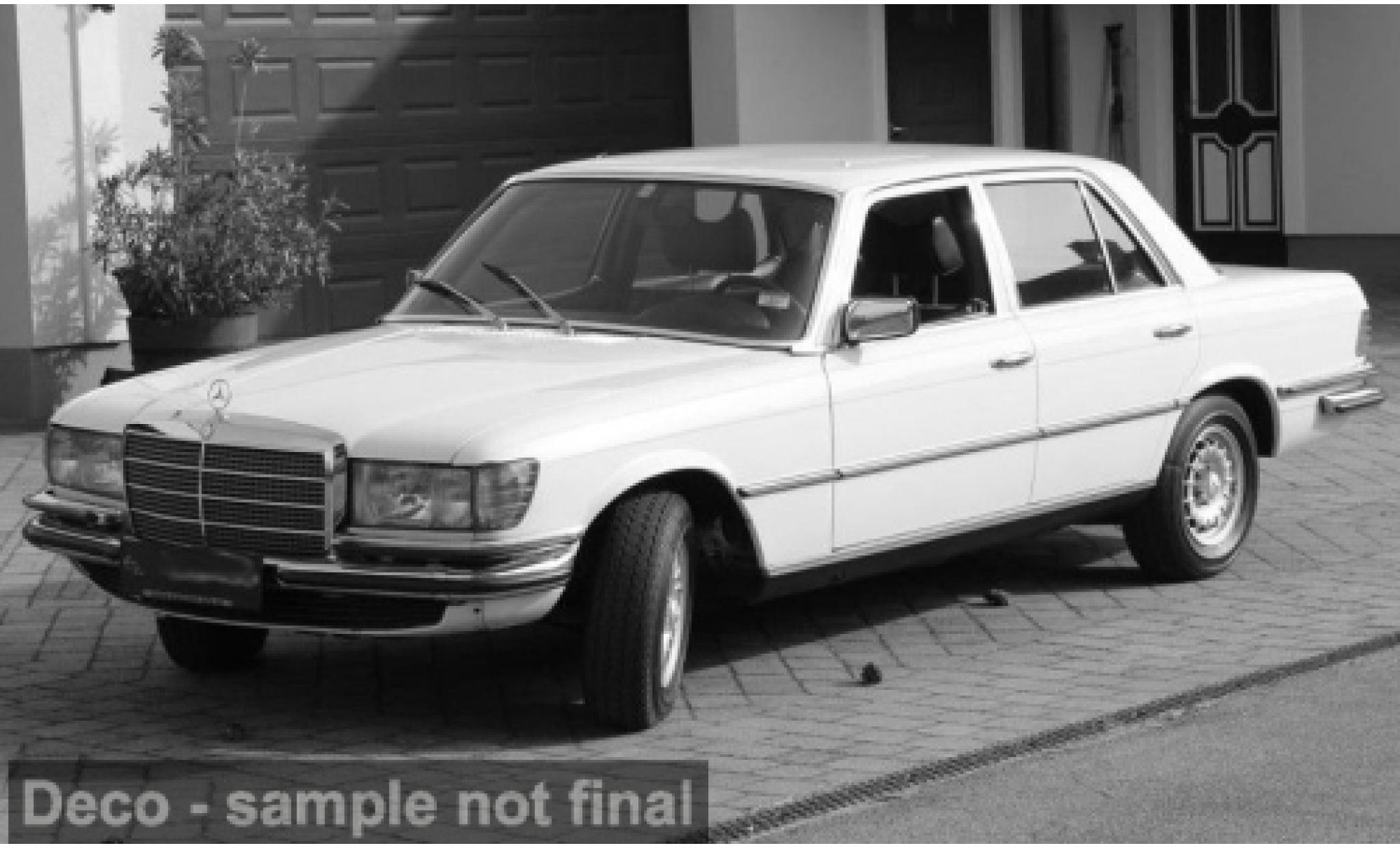 Mercedes 350 1/18 I Norev SEL (W116) weiss 1972 1:18 modellautos