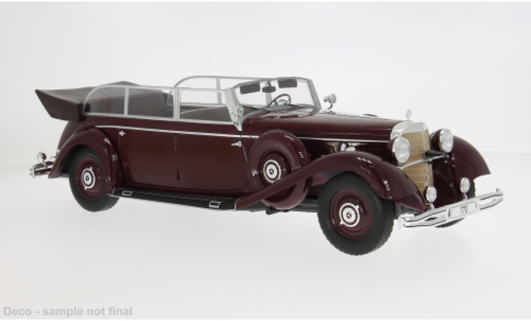 Mercedes 770 1/18 MCG (W150) Cabriolet rot/schwarz 1938 1:18 modellautos