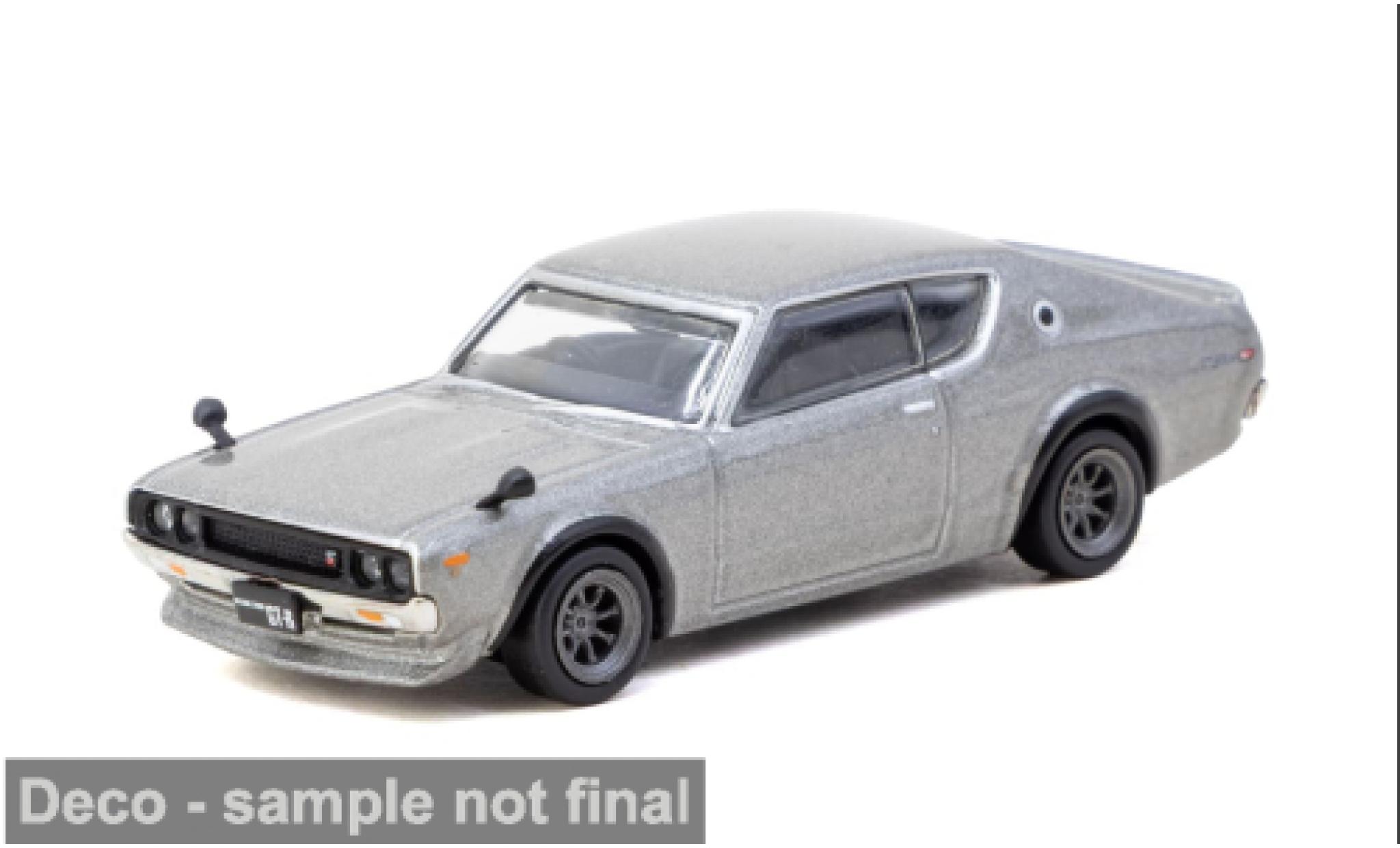 Nissan Skyline 1/64 Tarmac Works 2000 GT-R (KPGC110) silber 1969 1:64 modellautos