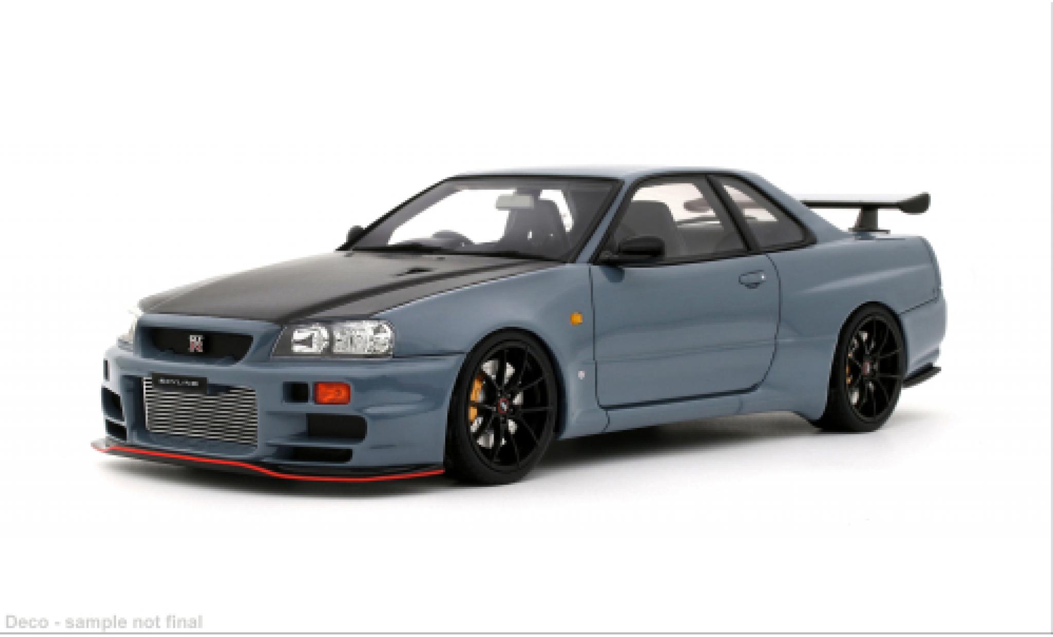 Nissan Skyline 1/18 Ottomobile GT-R (BNR34) grau/schwarz 2025 1:18 modellautos