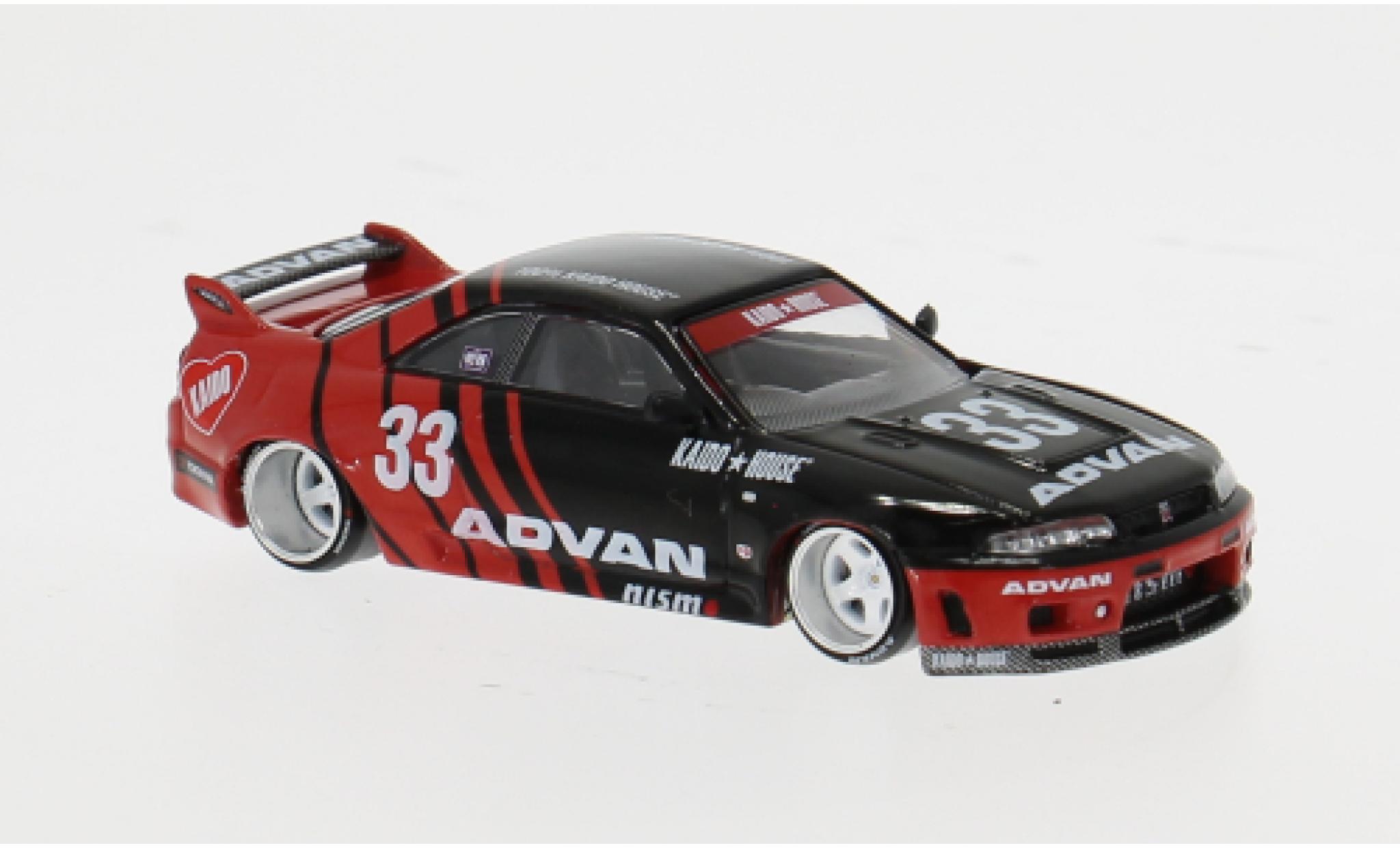 Nissan Skyline 1/64 Mini GT GT-R (R33) Kaido Works Advan 1:64 modellautos