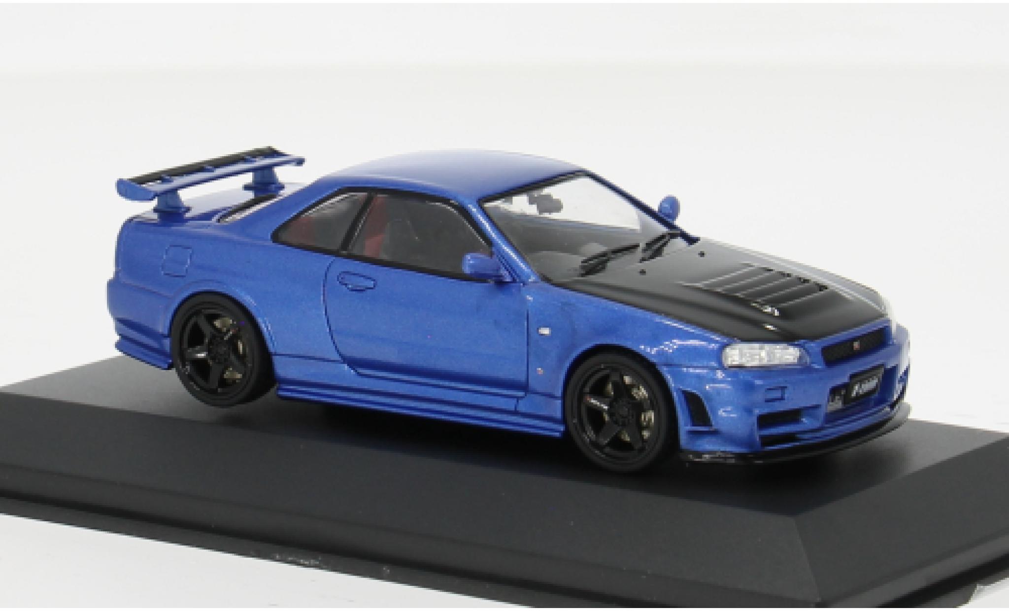Nissan Skyline 1/43 Solido GT-R (R34) blau 1:43 modellautos