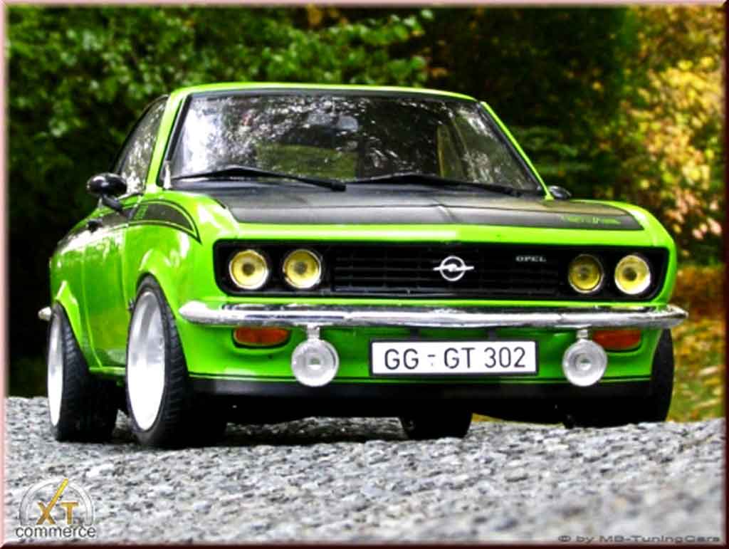Opel Manta 1/18 Norev gt/e grun 1975 jantes bbs bords larges modellautos