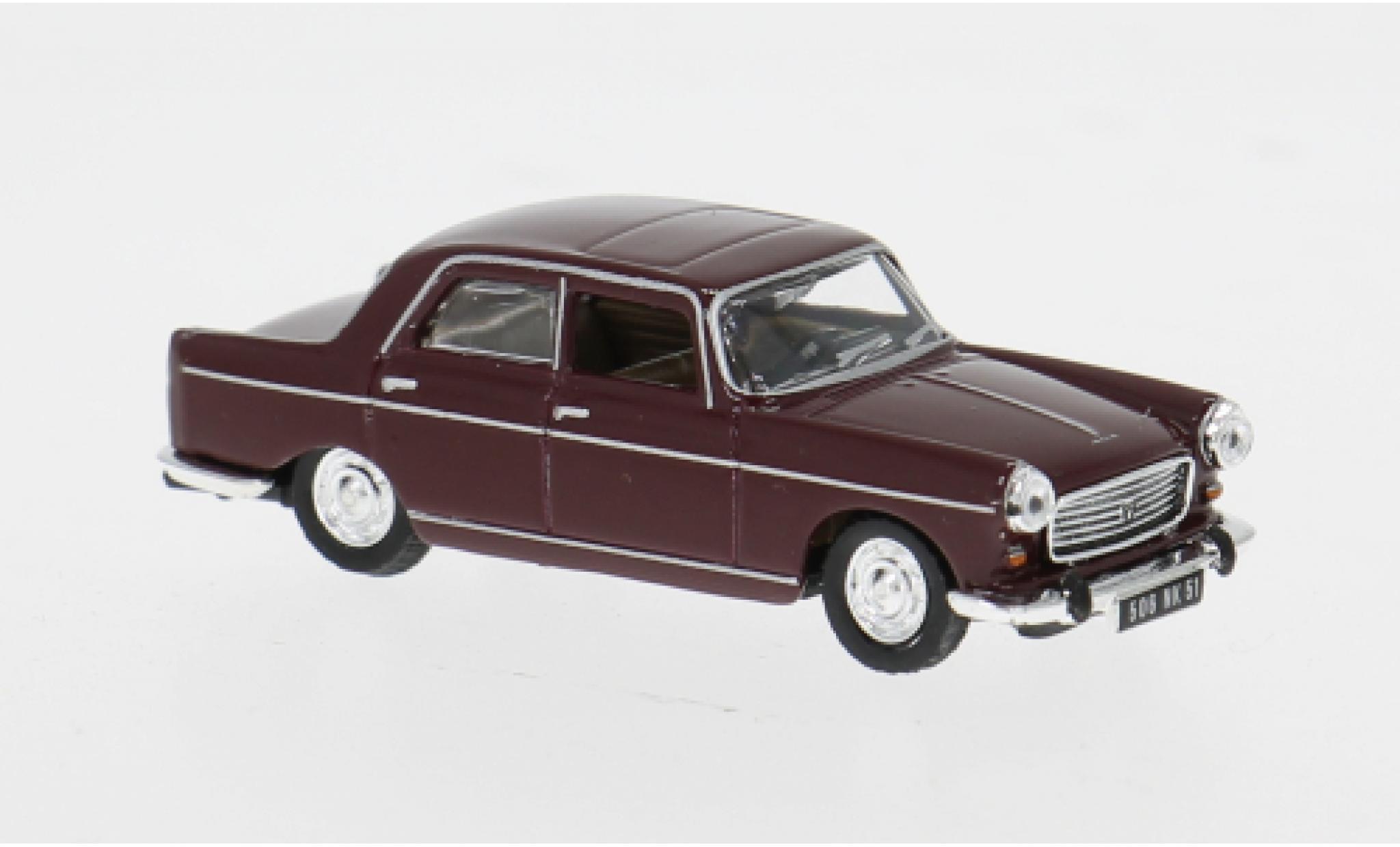 Peugeot 404 1/87 Norev rosa 1968 1:87 modellautos