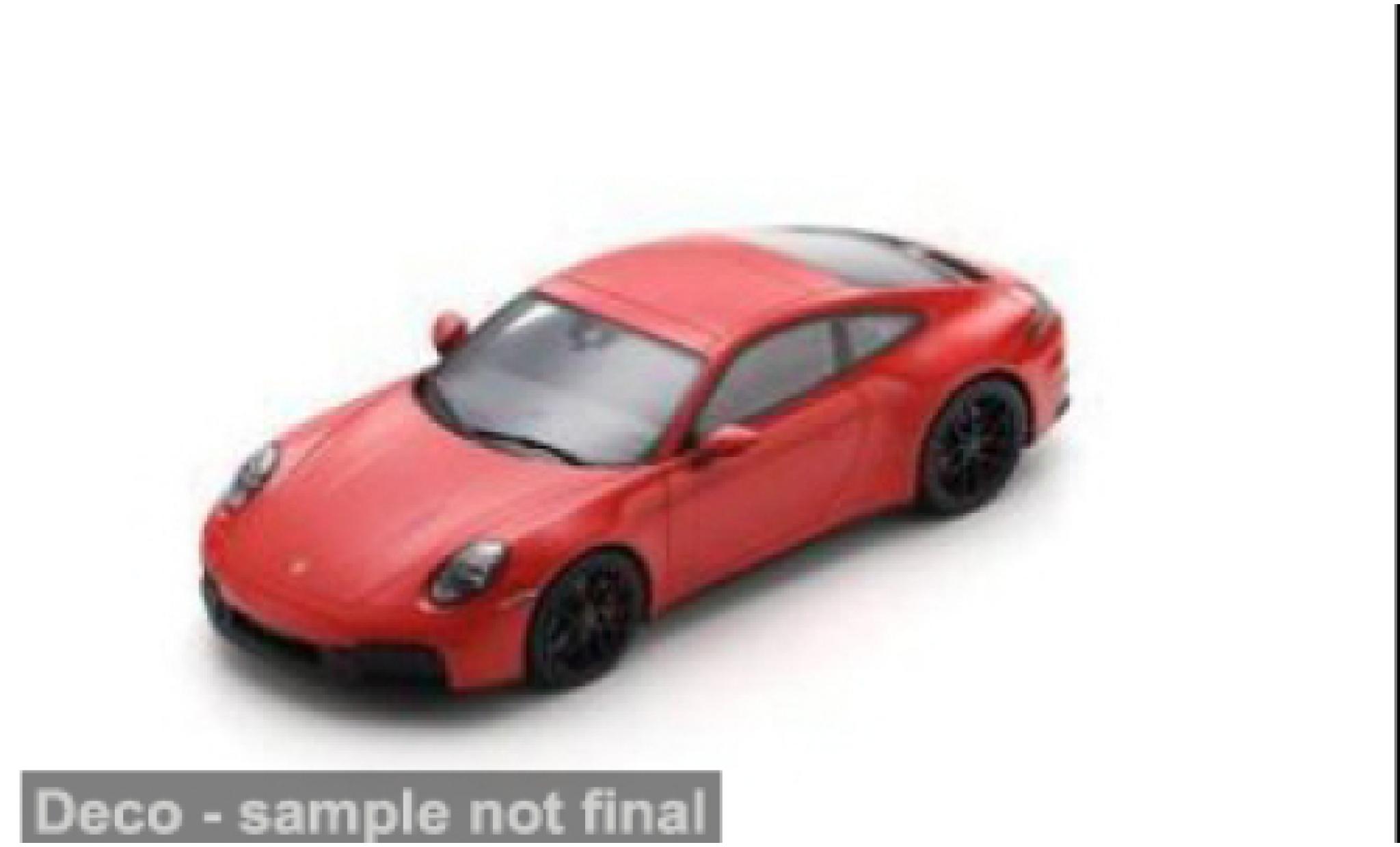 Porsche 992 GTS 1/18 Spark 911 (.2) Carrera rot 1:18 modellautos