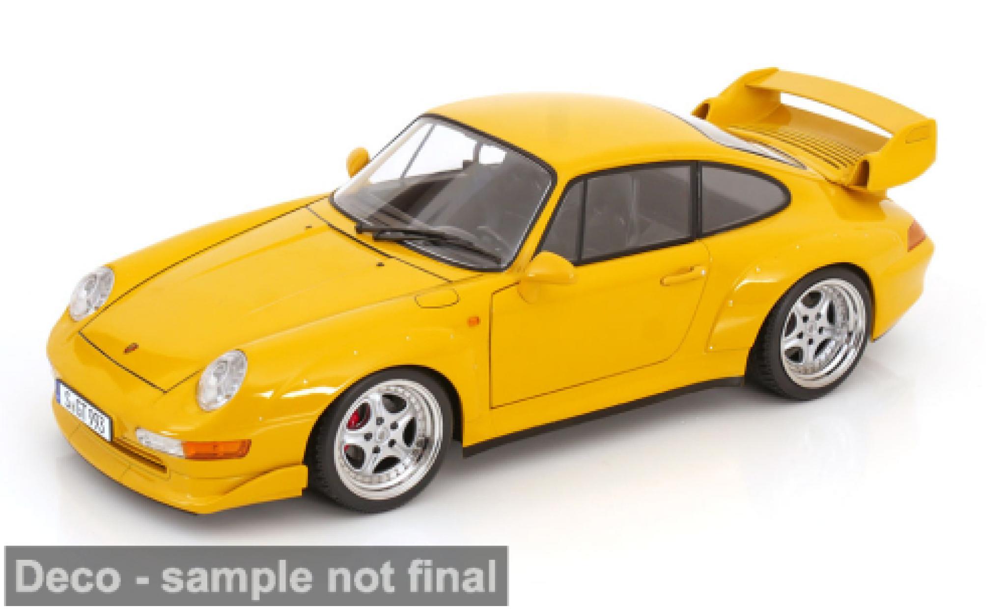 Porsche 993 GT2 1/12 KK Scale 911  gelb 1996 1:12 modellautos