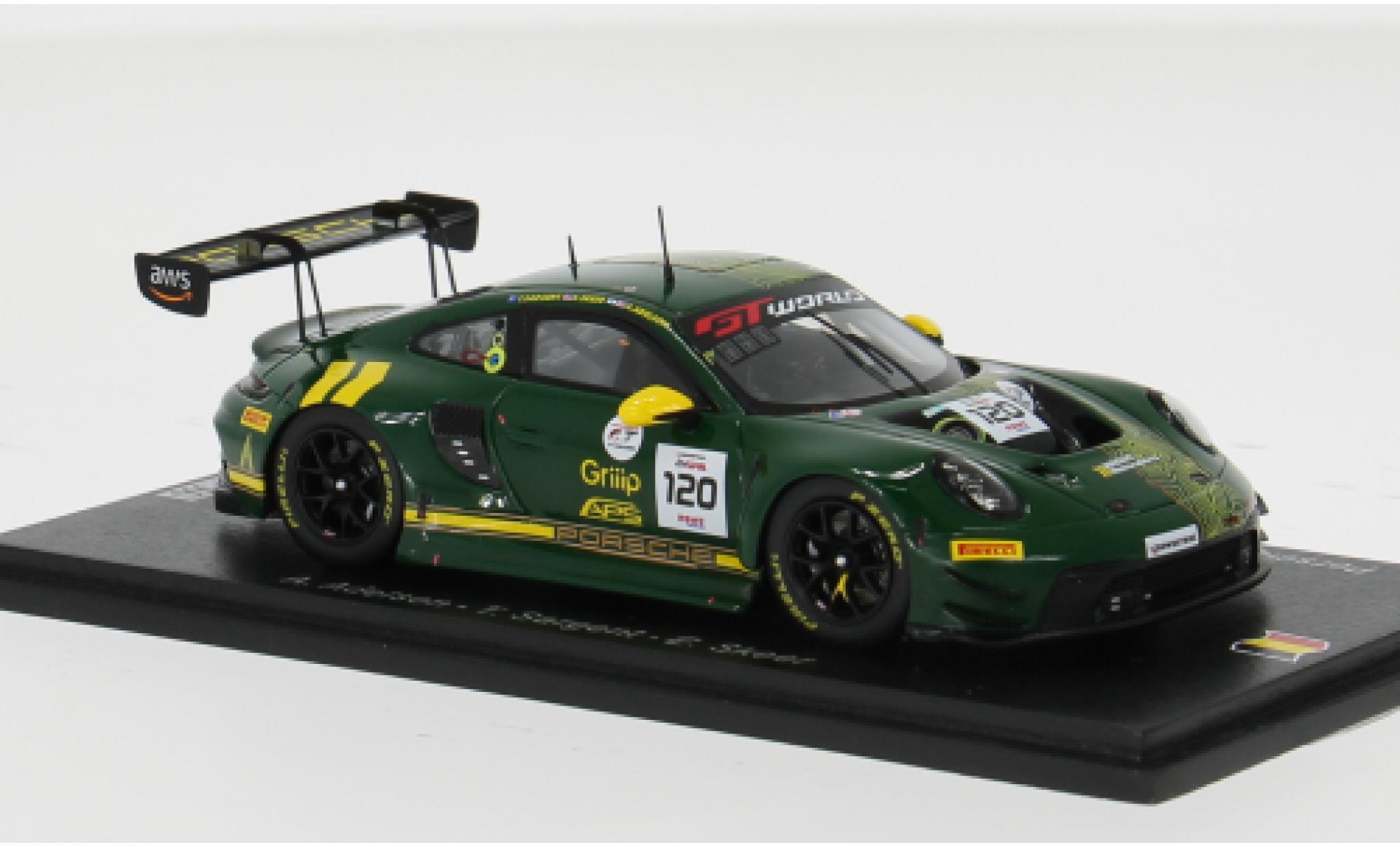 Porsche 911 GT3 R 1/43 Spark 911  24h Spa 2025 Wright Motorsport #120 A.Adelson/T.Sargent 1:43 modellautos