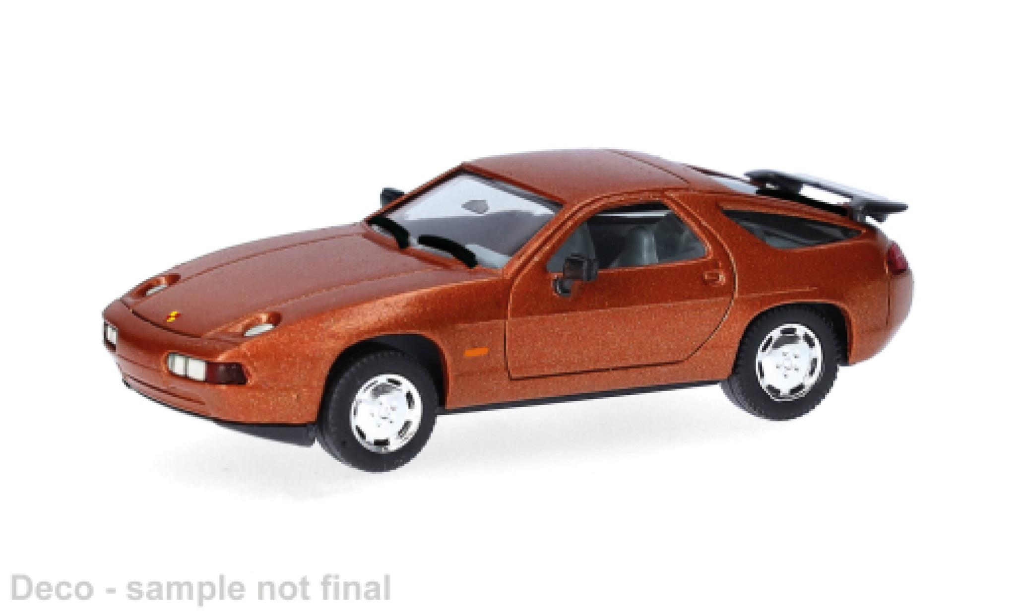 Porsche 928 1/87 Herpa S4 braun 1:87 modellautos
