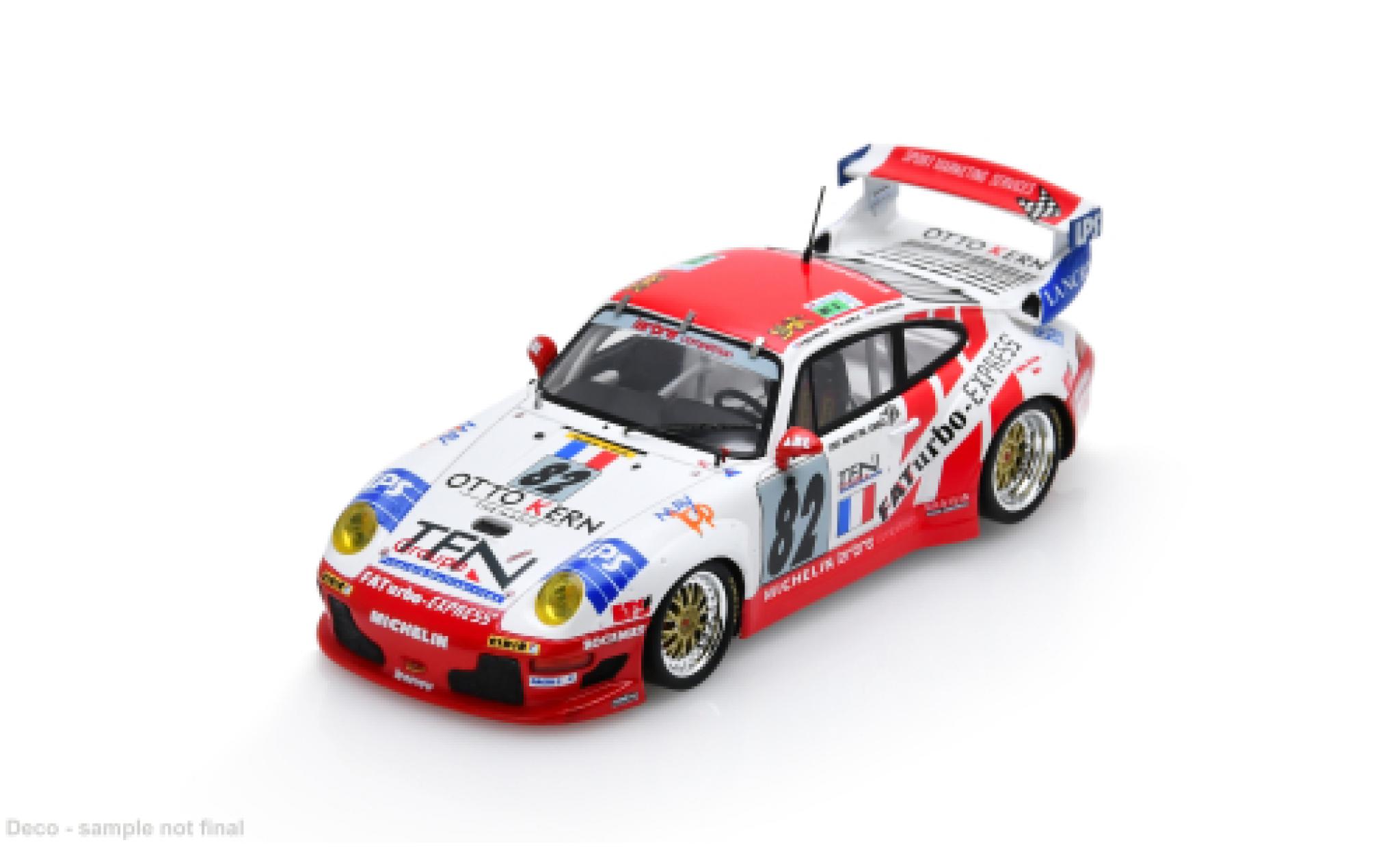 Aston Martin V8 Vantage GT2 1/43 Spark Porsche GT2 24h Le Mans 1996 #82 A.Harle/P.Bourdais 1:43 modellautos