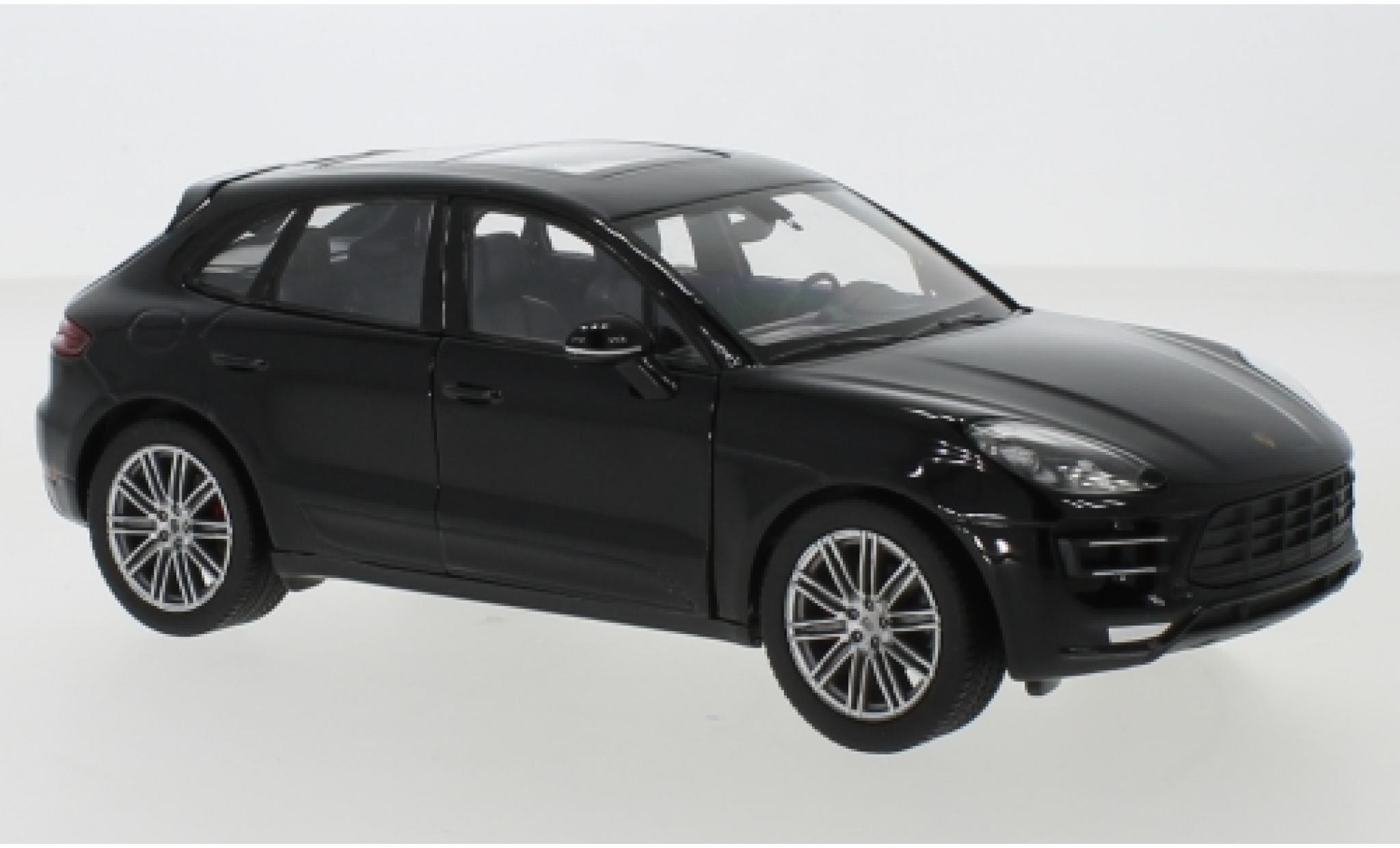 Porsche Macan Turbo 1/24 Welly schwarz 1:24 modellautos