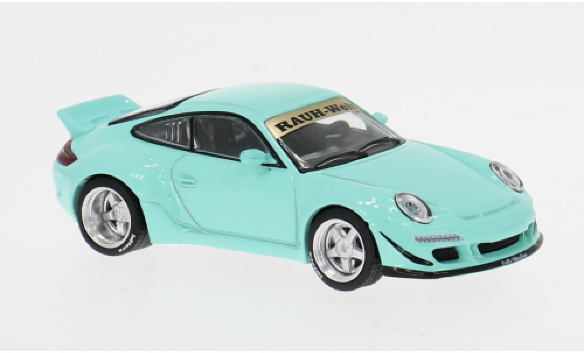 Porsche 997 RWB 1/64 Pop Race t&uuml;rkis 1:64 modellautos