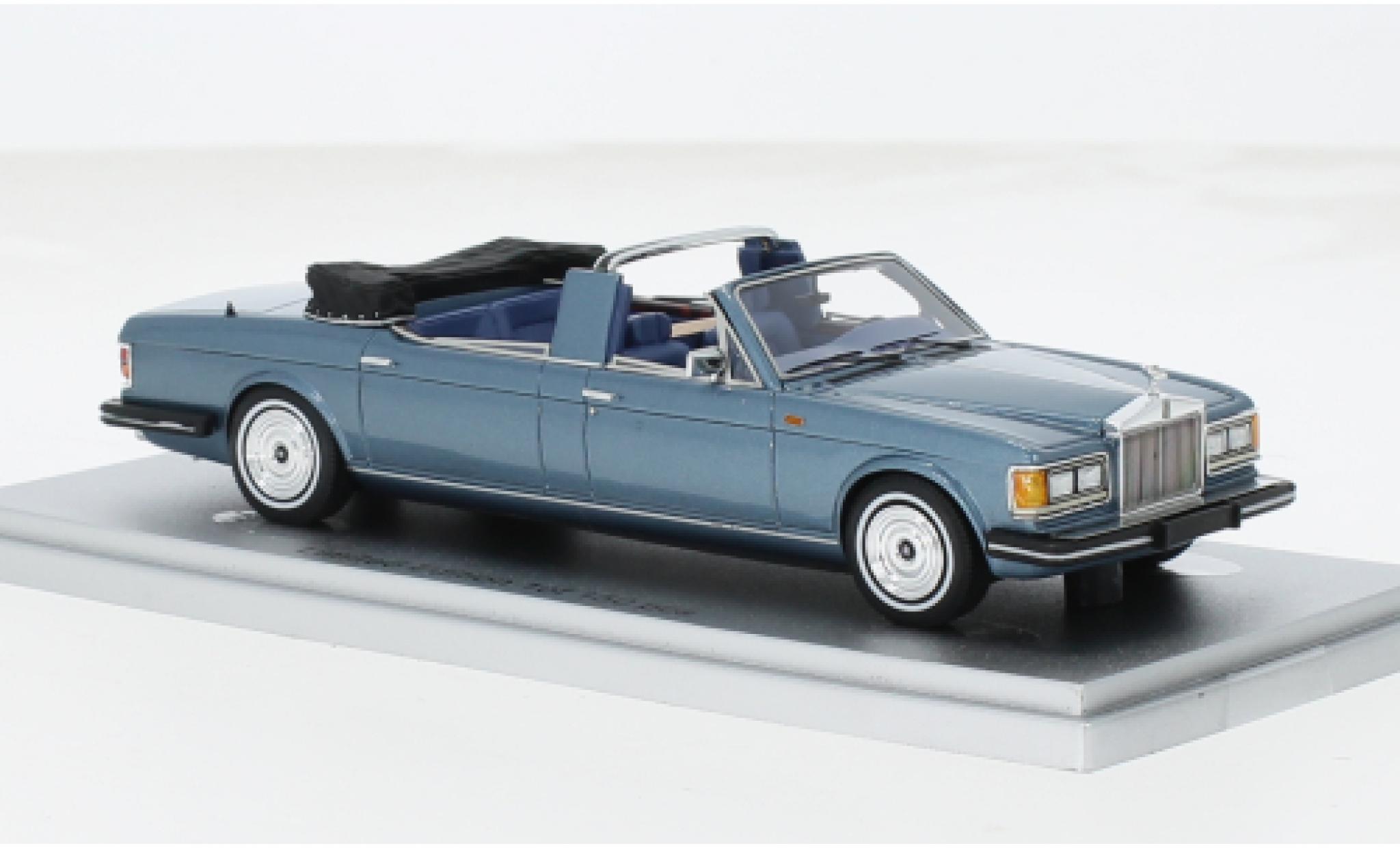 Rolls Royce Silver Spur 1/43 Kess Landaulette blau/schwarz 1987 1:43 modellautos