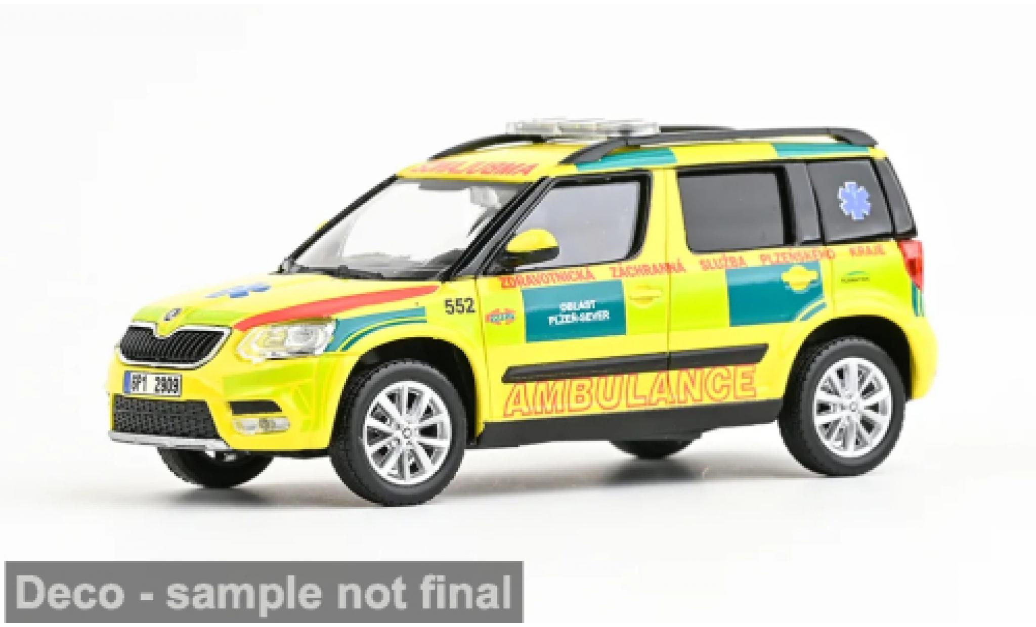 Skoda Yeti 1/43 Abrex FL 2013 EMS Of Plzen Region 552 1:43 modellautos